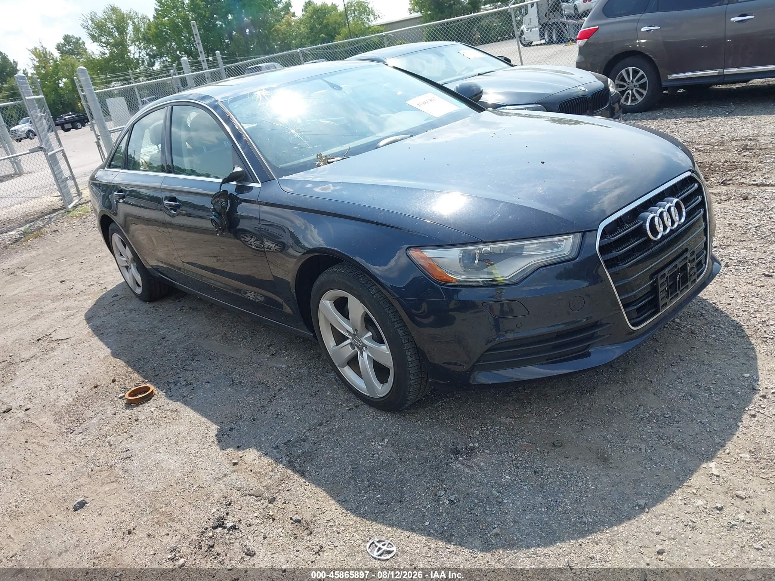 2012 Audi A6 2.0t Premium Plus Dark Blue vin: WAUDFAFC4CN168154