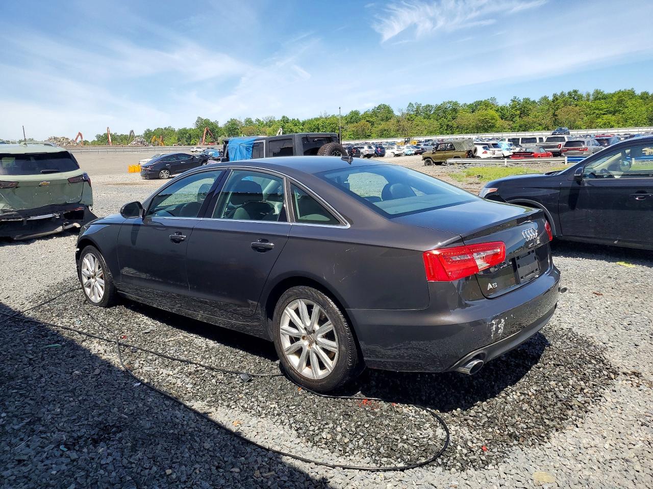2014 Audi A6 Premium Plus Gray vin: WAUDFAFC4EN131656