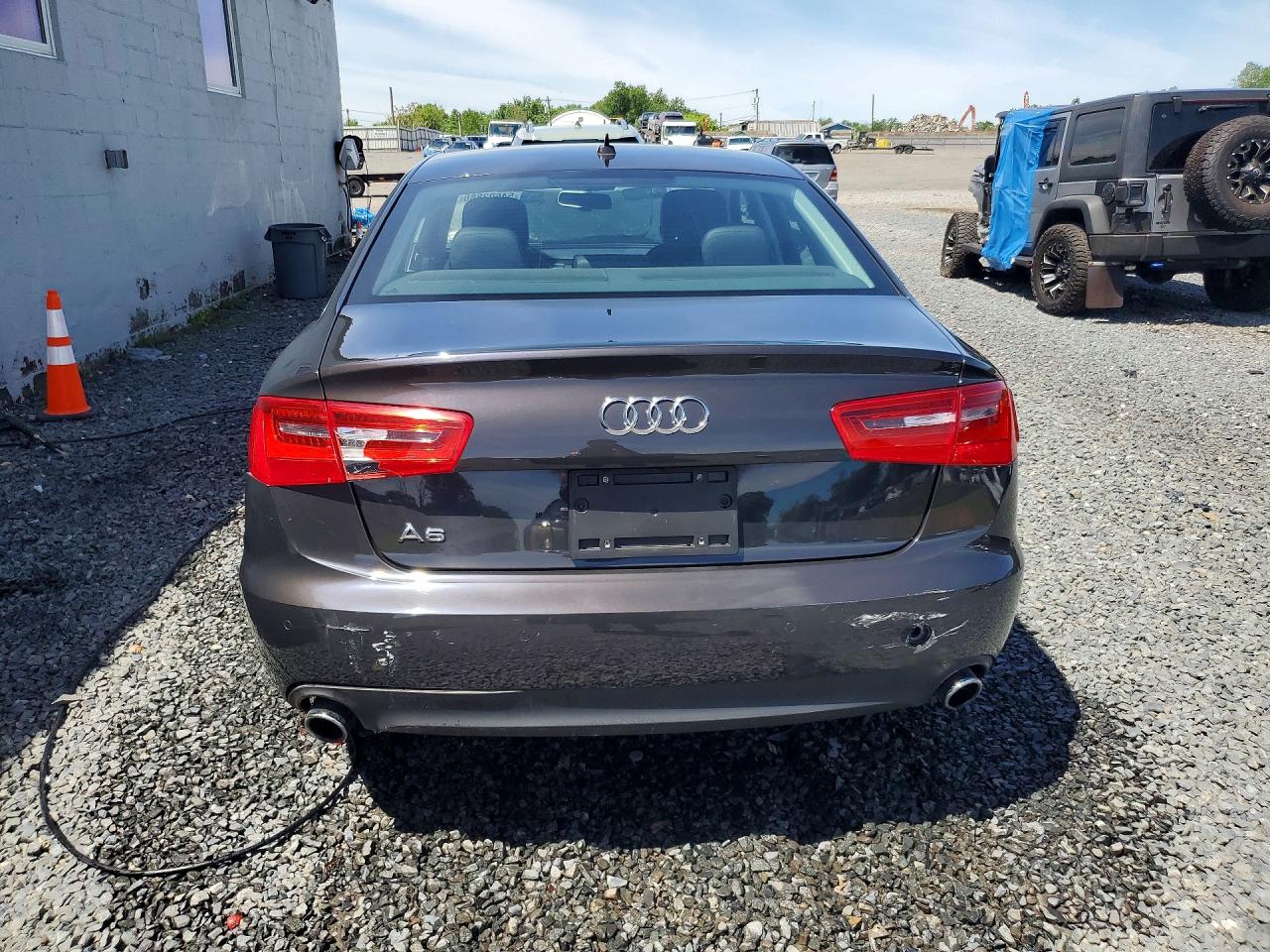 2014 Audi A6 Premium Plus Gray vin: WAUDFAFC4EN131656