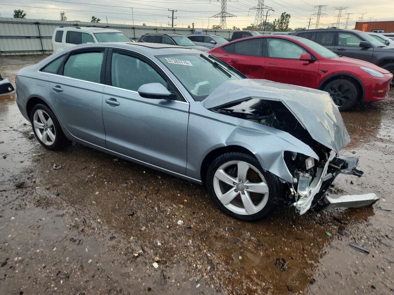 2012 Audi A6 Premium Plus Silver vin: WAUDFAFC5CN134675