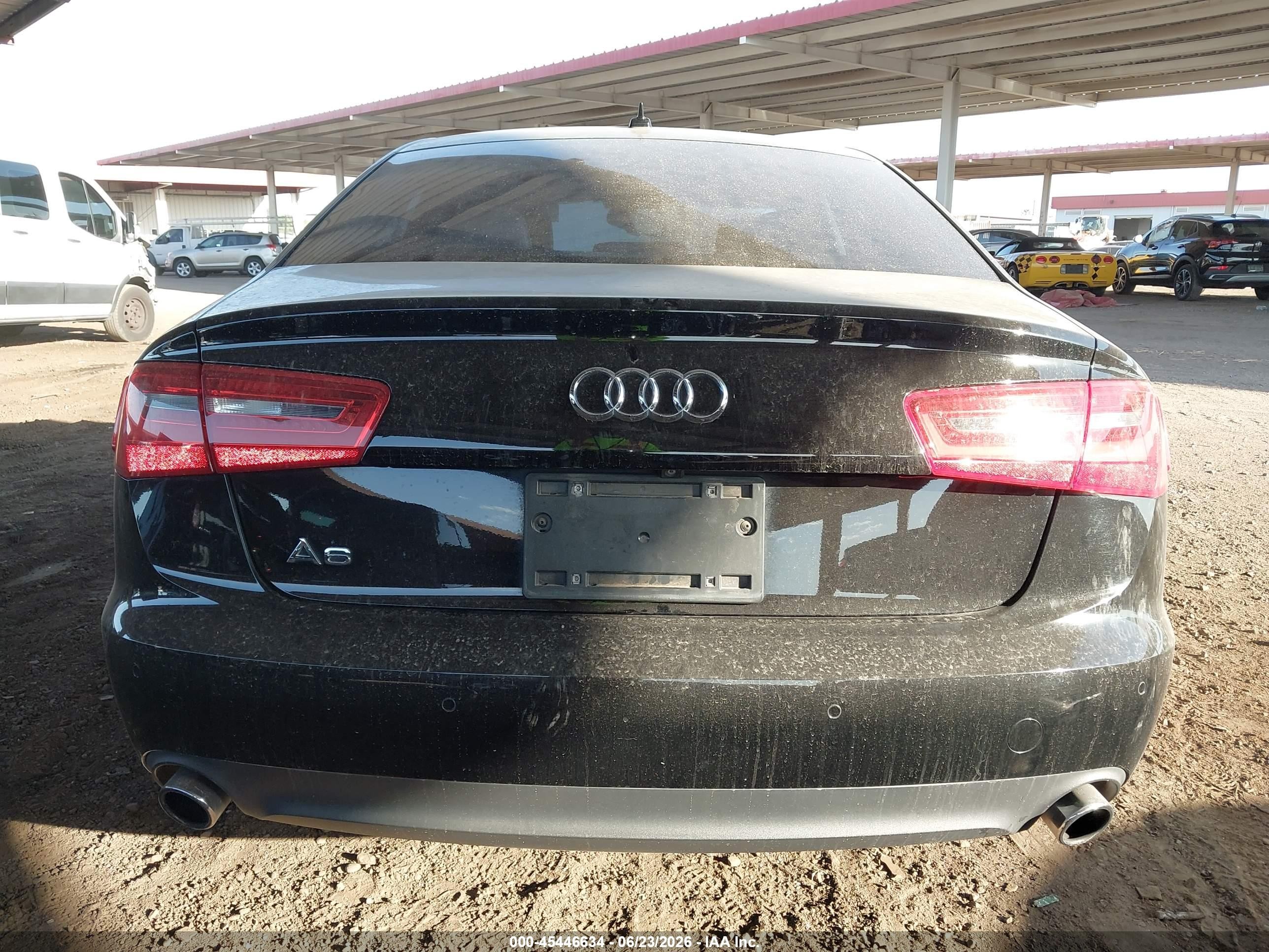 2014 Audi A6 2.0t Premium Black vin: WAUDFAFC5EN136932