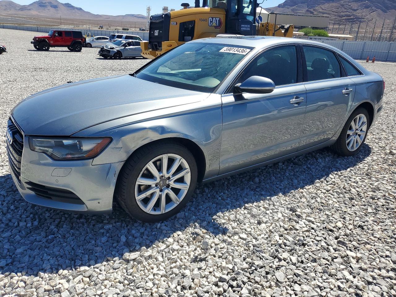 2013 Audi A6 Premium Plus Silver vin: WAUDFAFC6DN022128