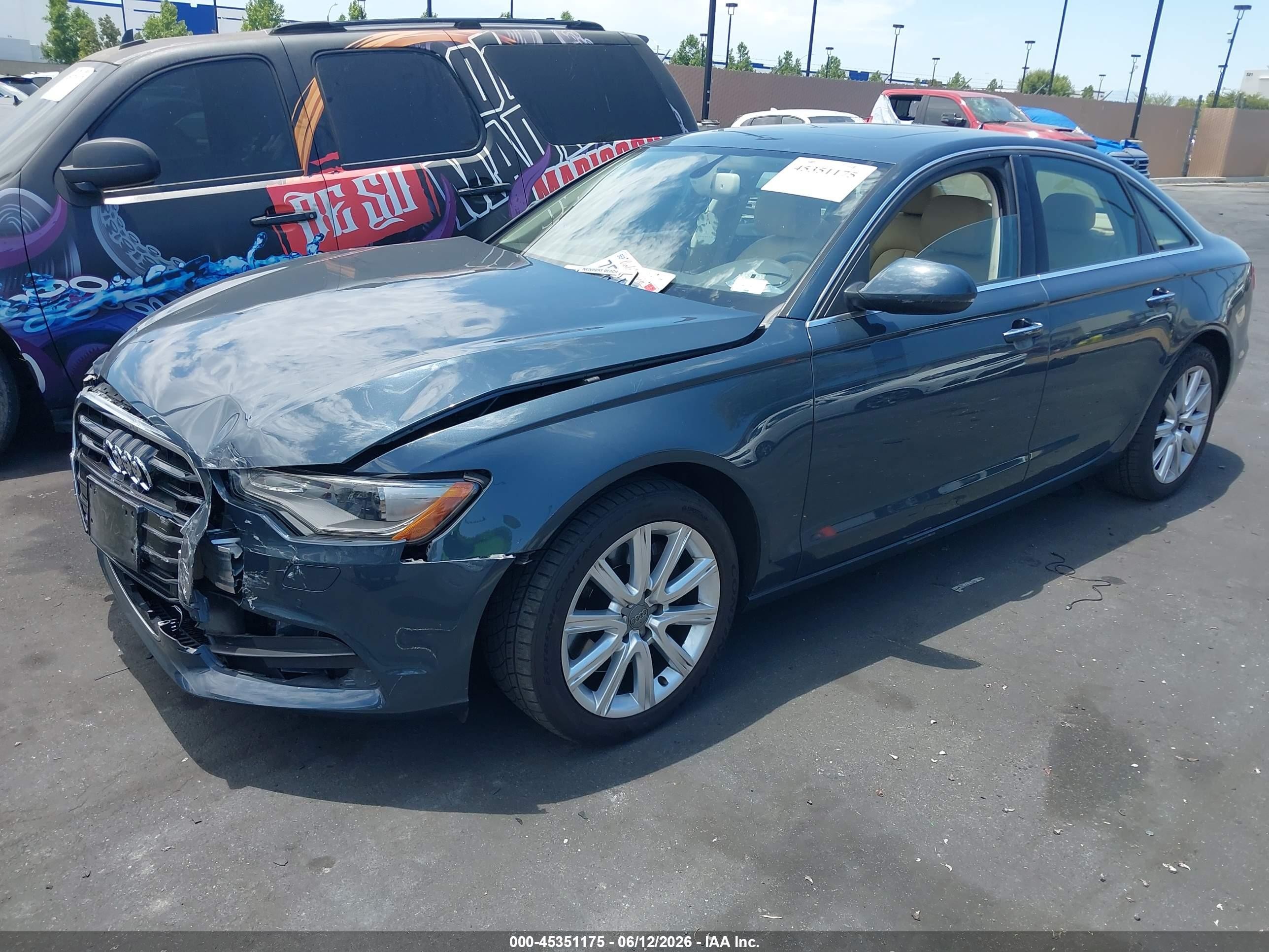 2015 Audi A6 2.0t Premium Blue vin: WAUDFAFC6FN007440