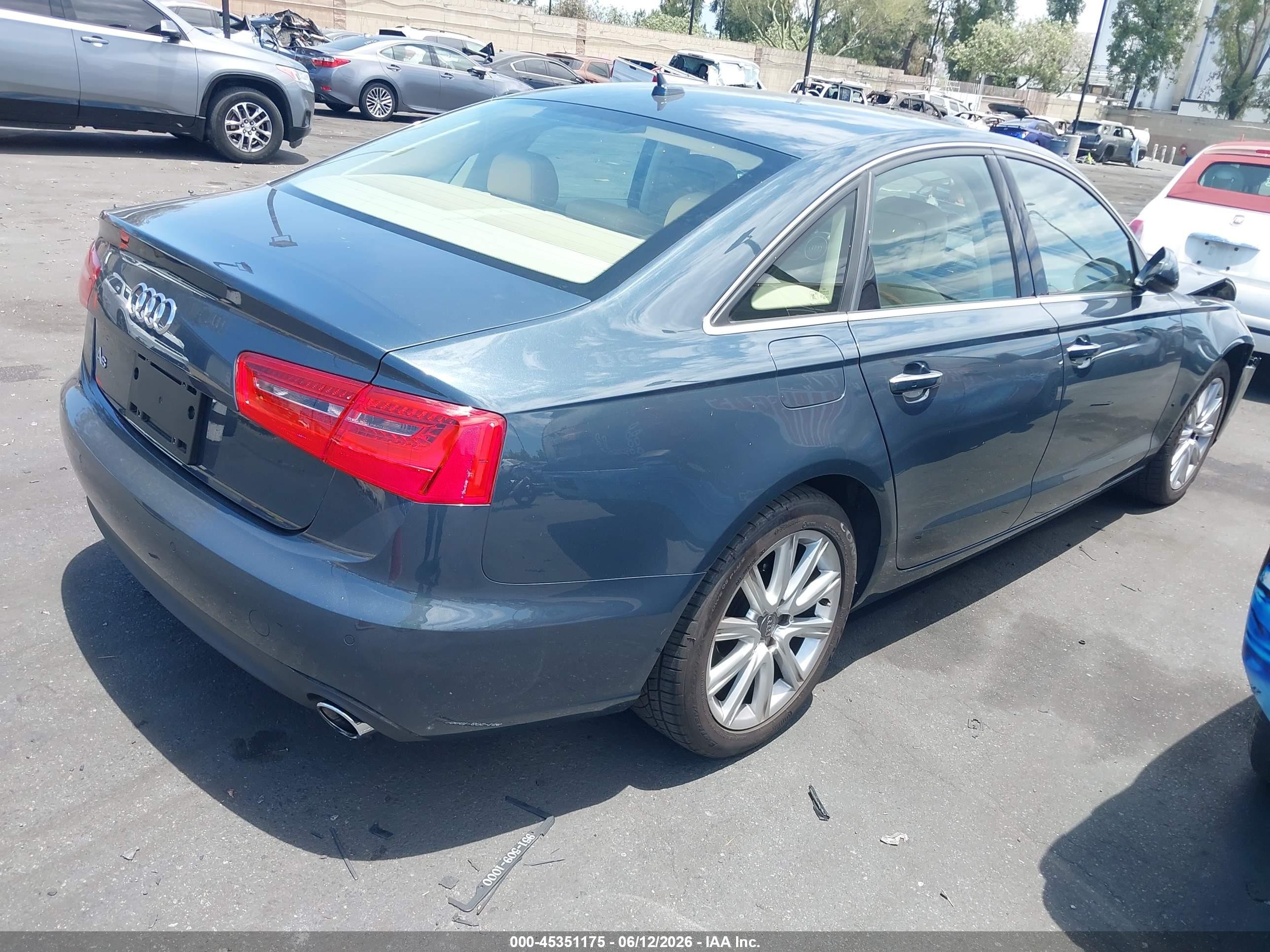 2015 Audi A6 2.0t Premium Blue vin: WAUDFAFC6FN007440