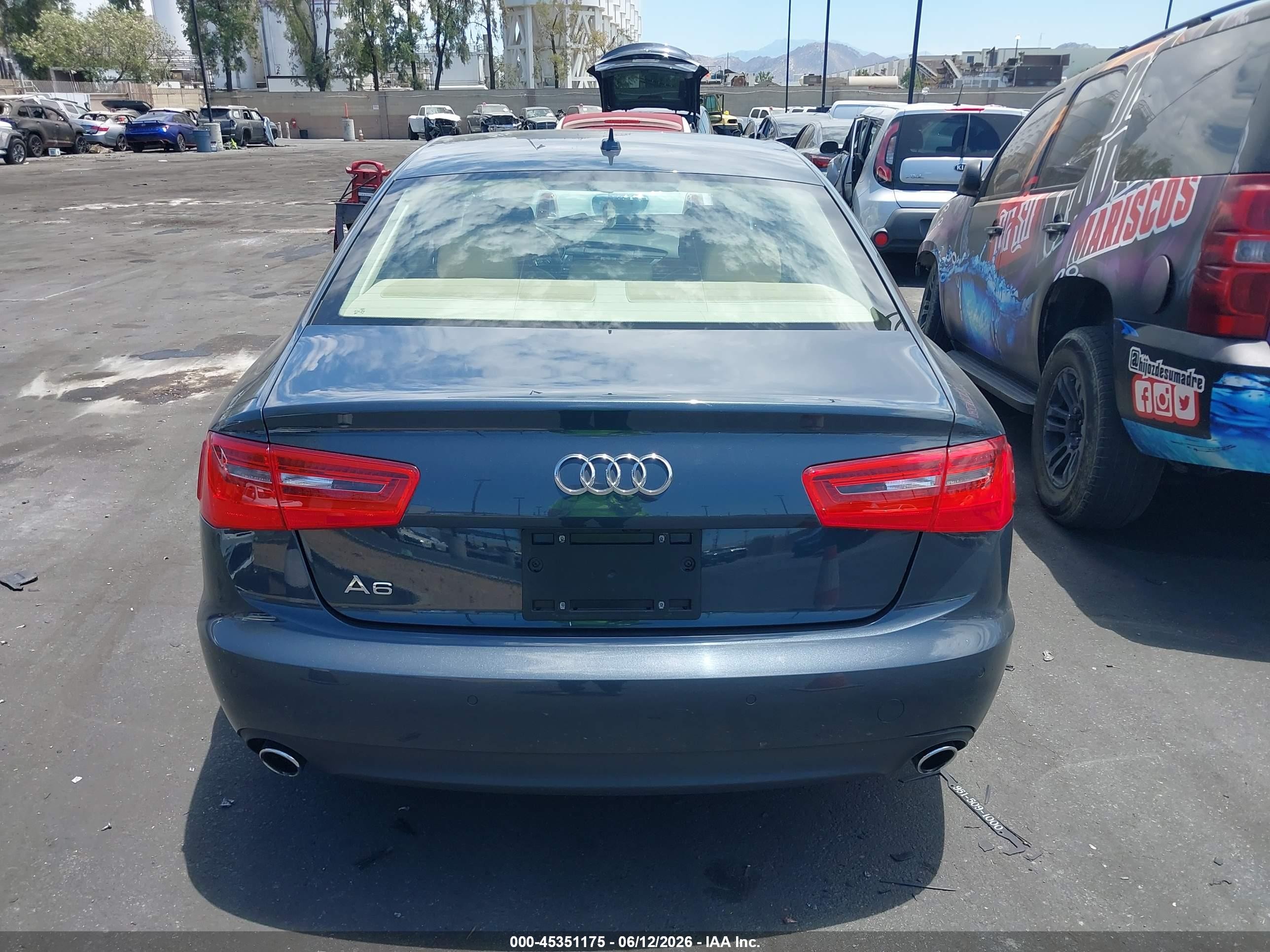 2015 Audi A6 2.0t Premium Blue vin: WAUDFAFC6FN007440