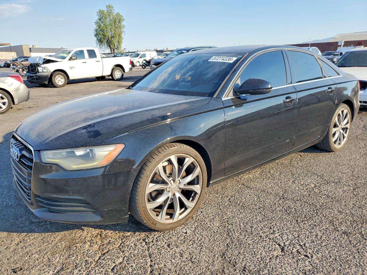 2013 Audi A6 Premium Plus Black vin: WAUDFAFC7DN074108