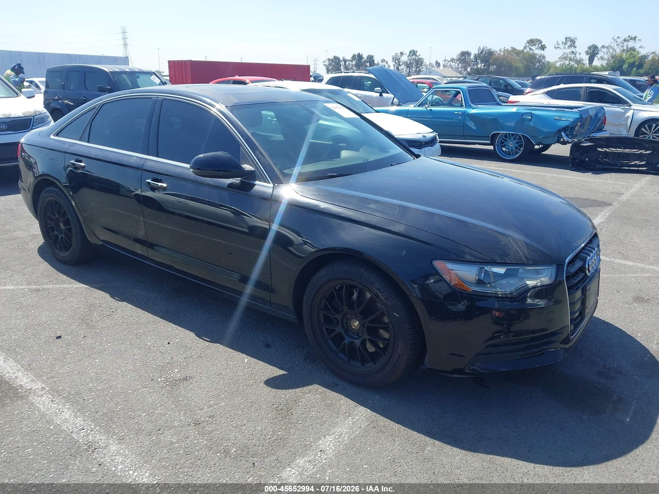 2014 Audi A6 2.0t Premium Черный vin: WAUDFAFC7EN081058