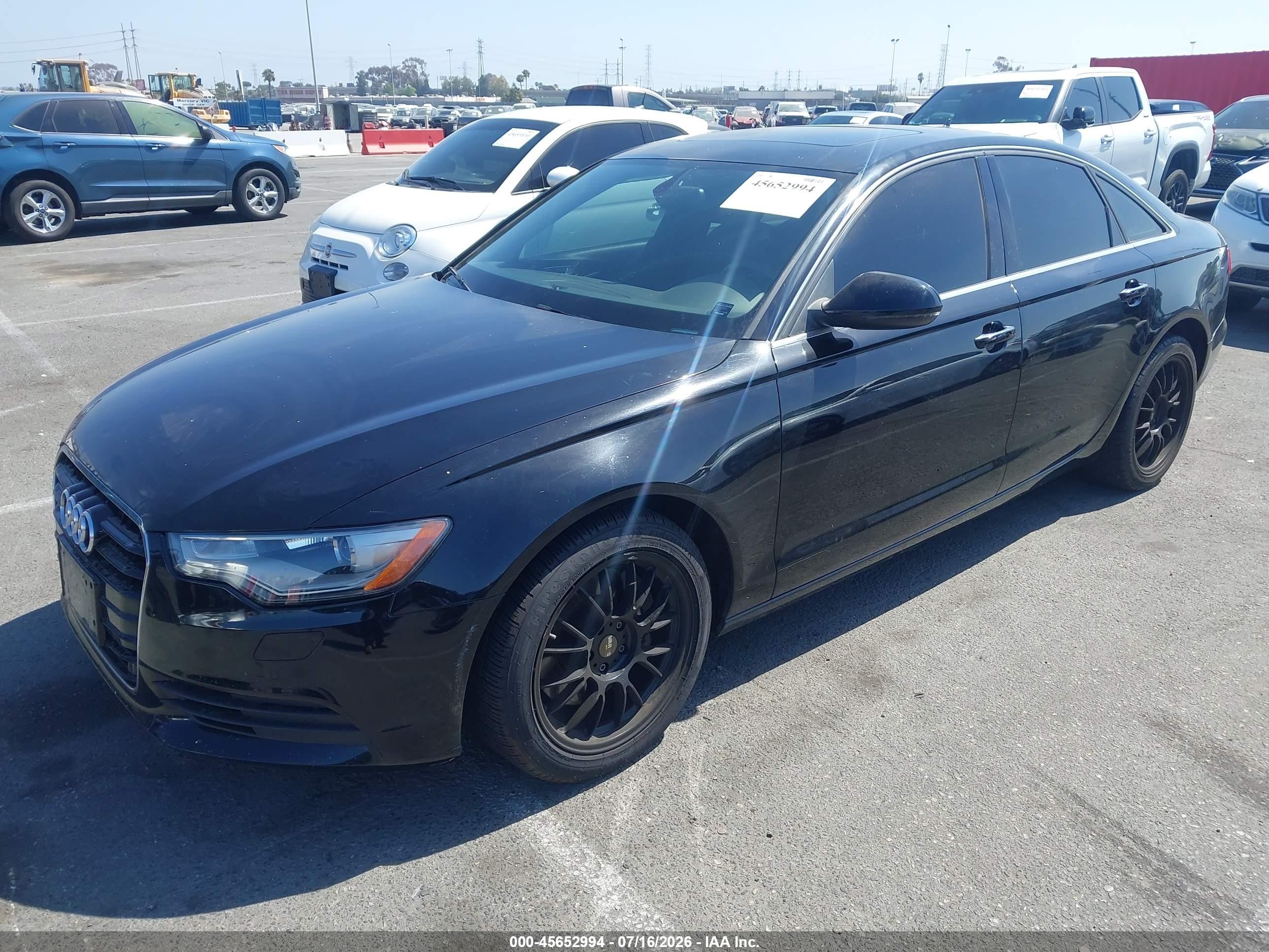 2014 Audi A6 2.0t Premium Черный vin: WAUDFAFC7EN081058