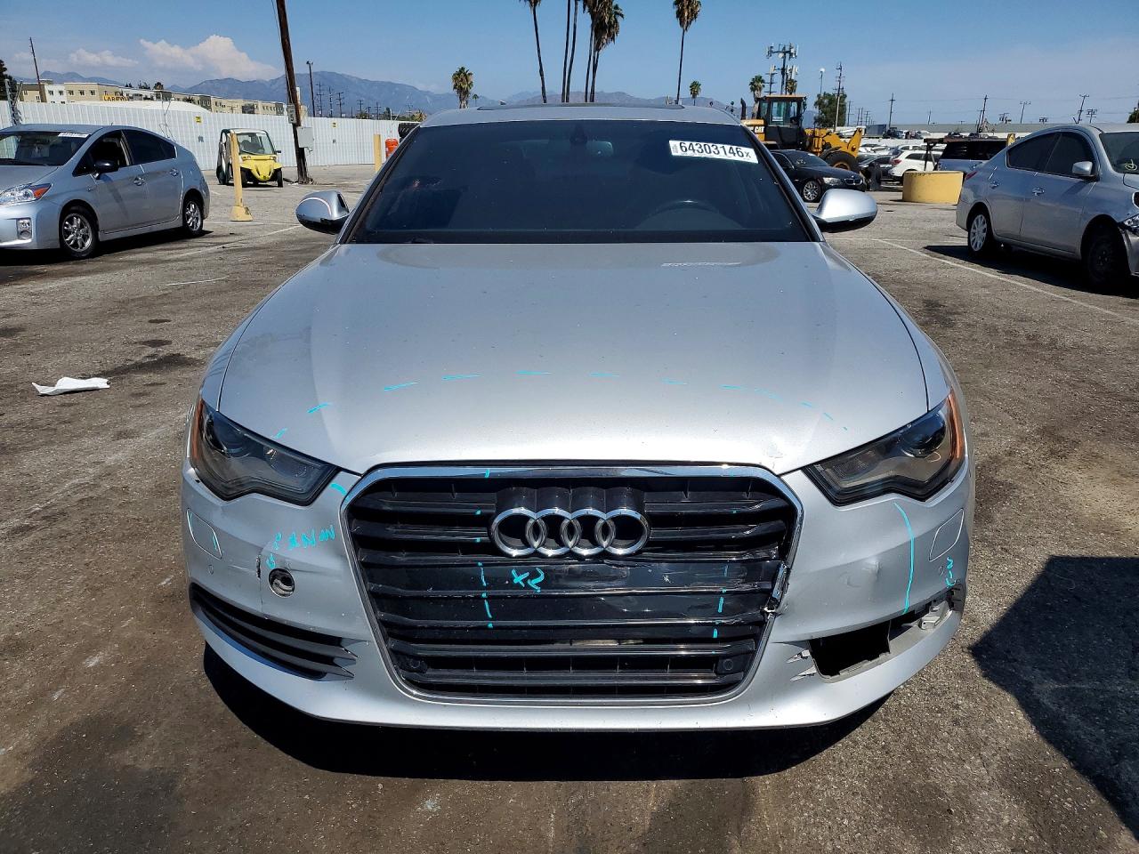 2012 Audi A6 Premium Plus Silver vin: WAUDFAFC8CN114601
