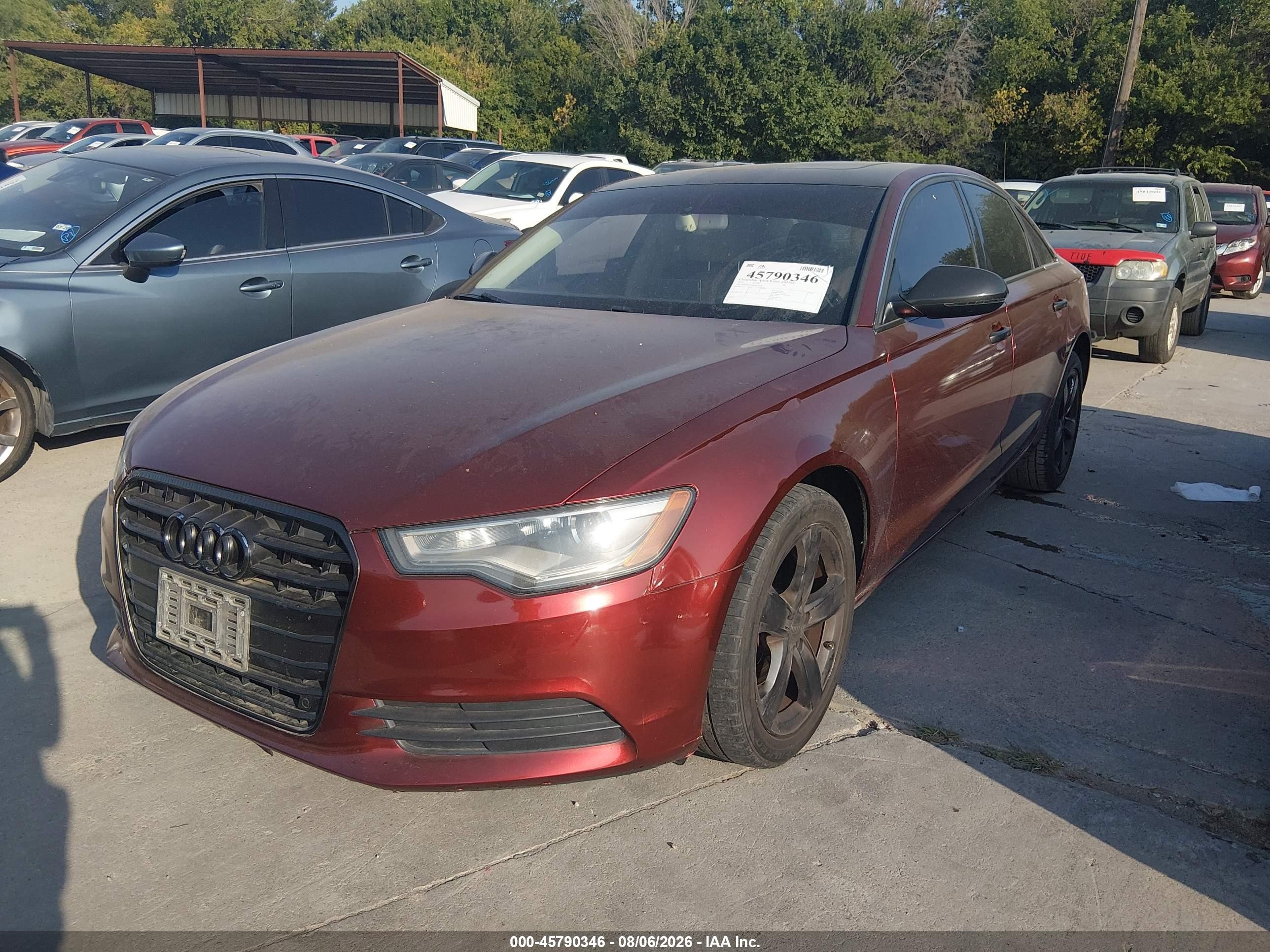 2012 Audi A6 2.0t Premium Plus Red vin: WAUDFAFC8CN175611