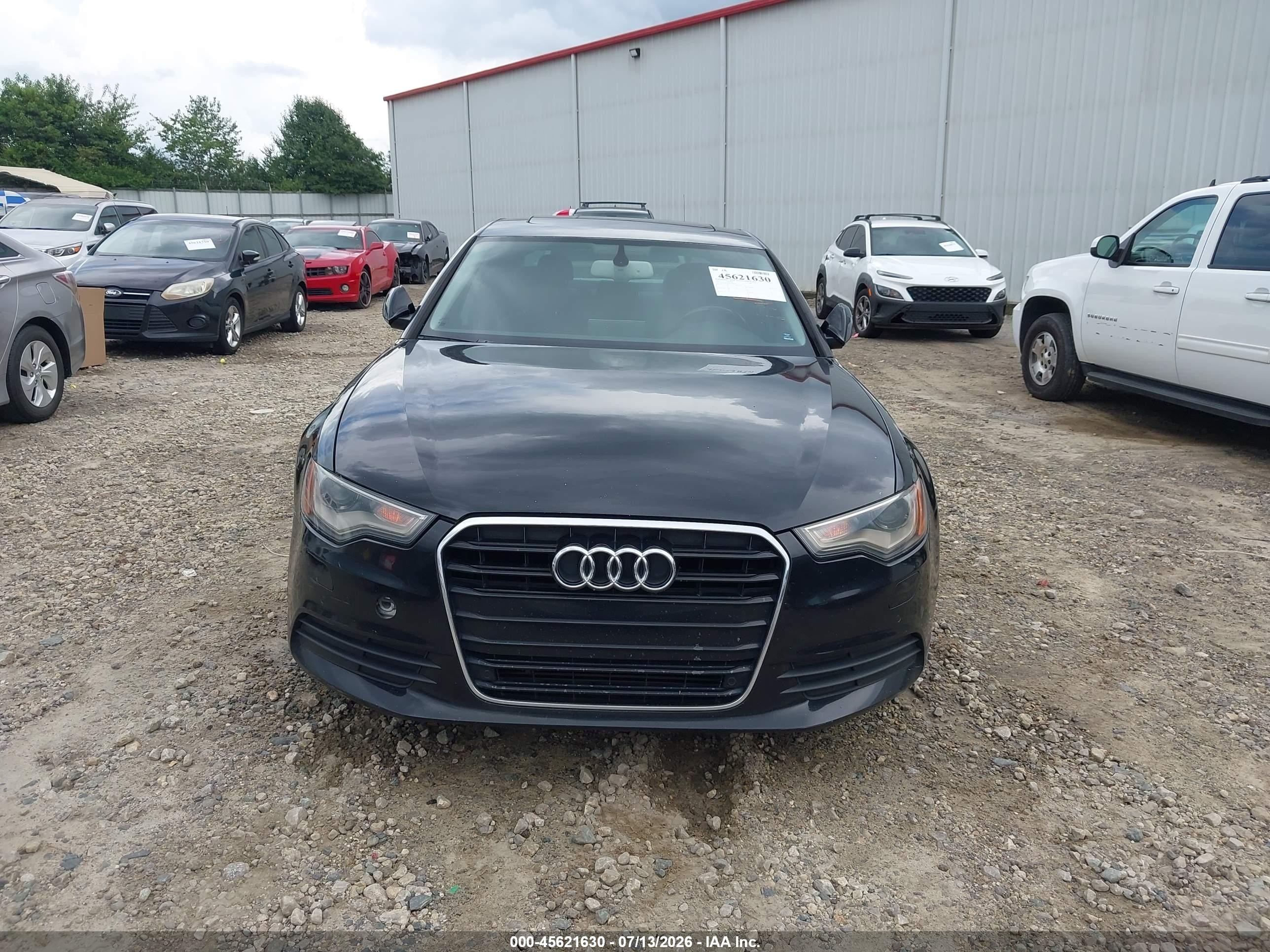 2013 Audi A6 2.0t Premium Black vin: WAUDFAFC8DN005847