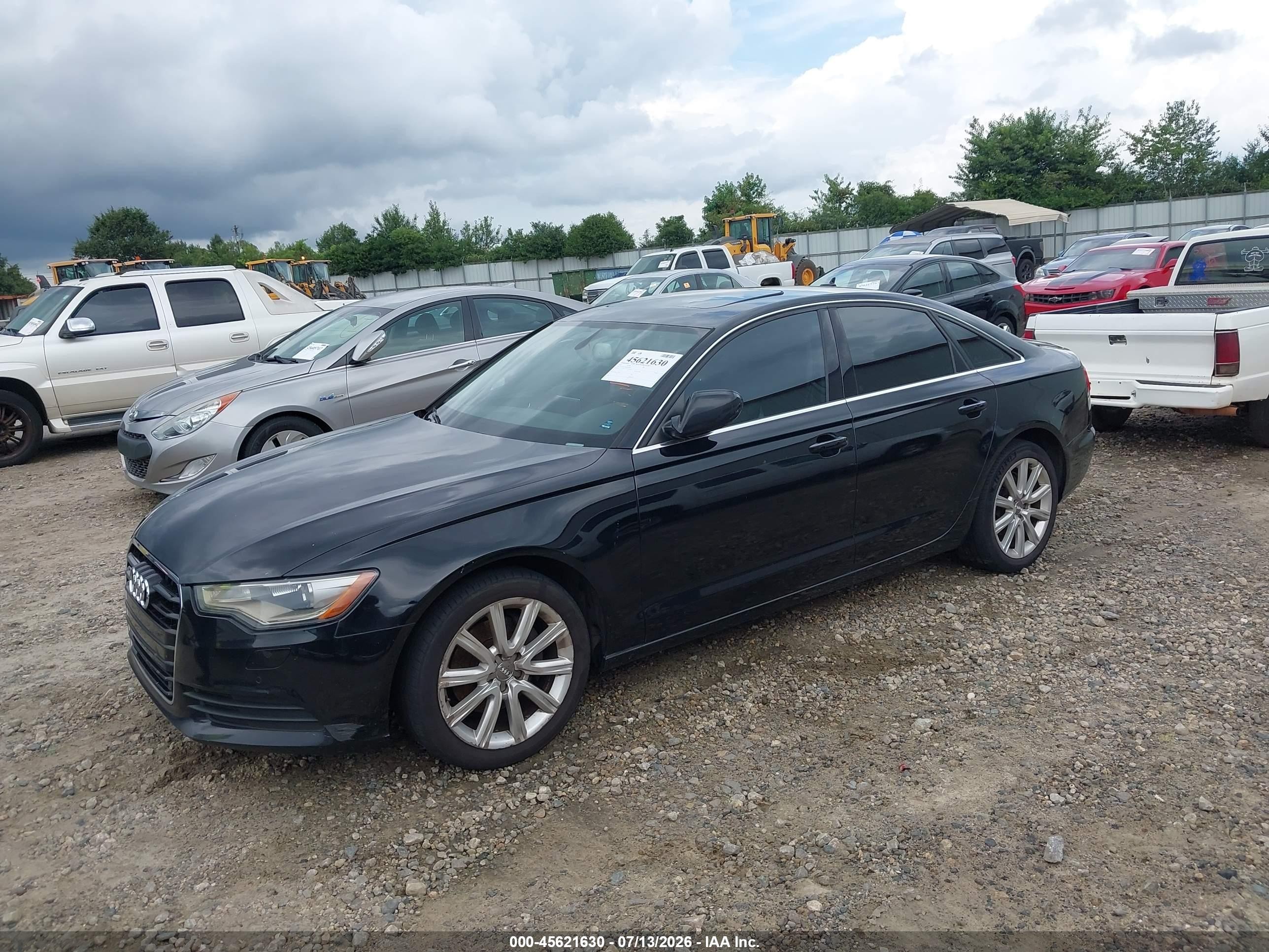 2013 Audi A6 2.0t Premium Black vin: WAUDFAFC8DN005847