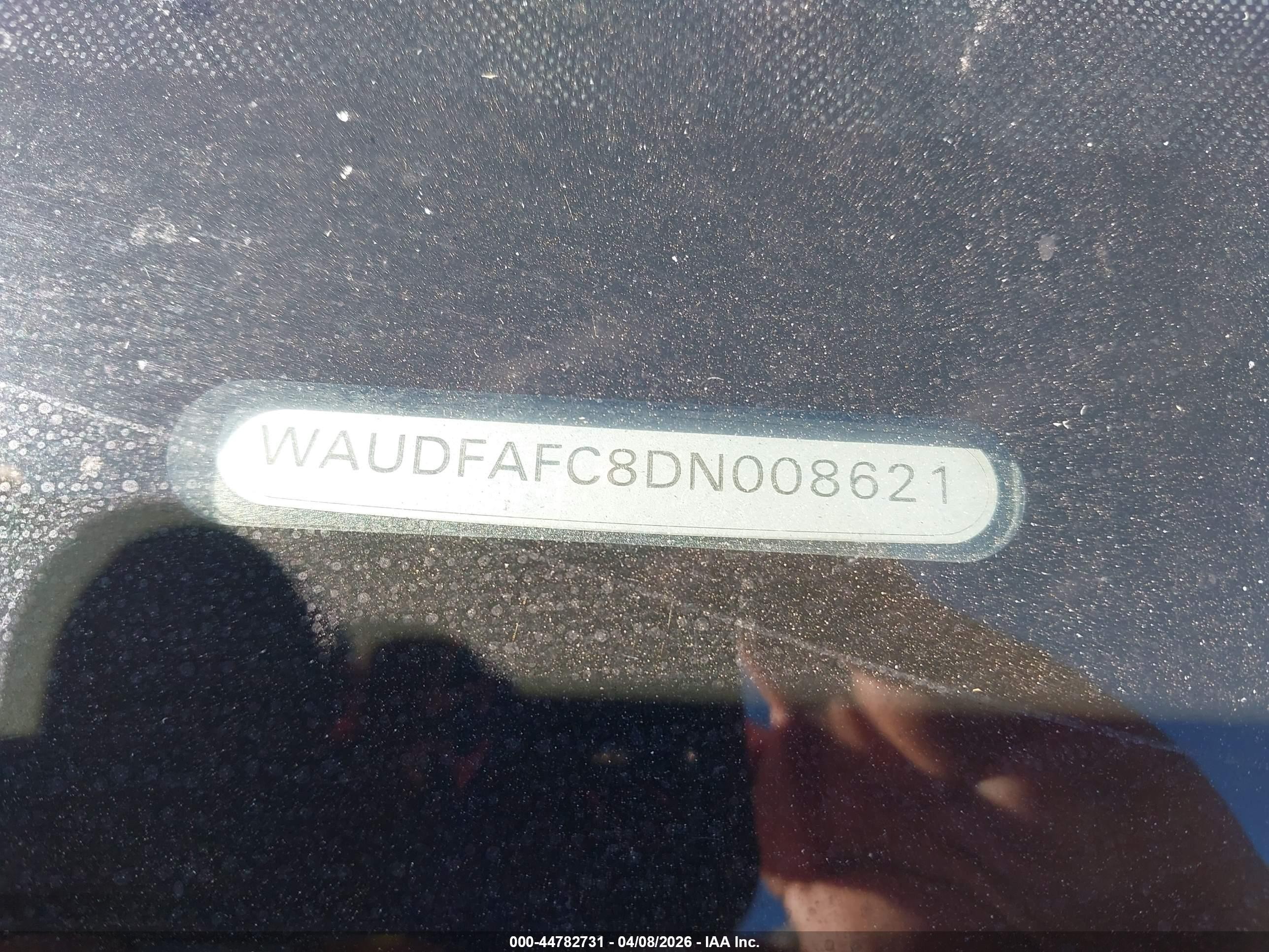 2013 Audi A6 2.0t Premium Black vin: WAUDFAFC8DN008621