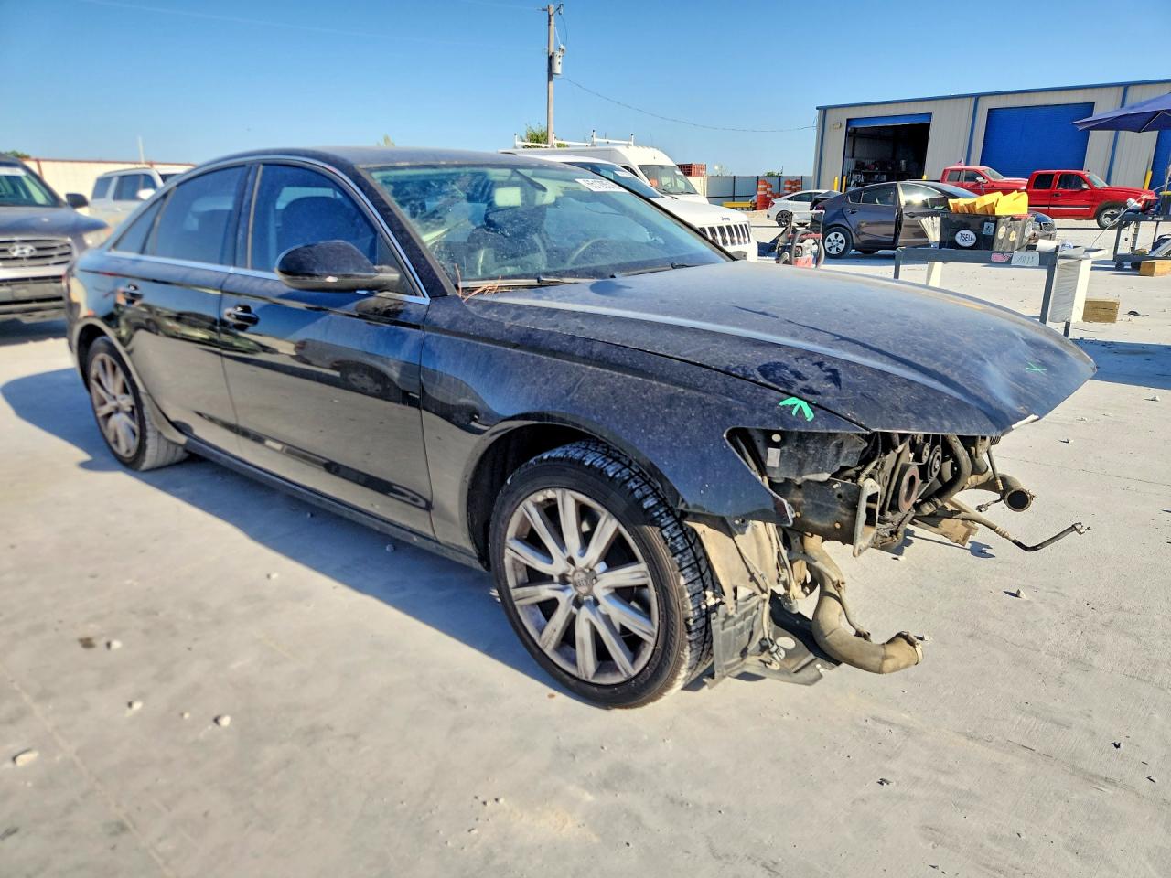 2014 Audi A6 Premium Plus Black vin: WAUDFAFC8EN069940