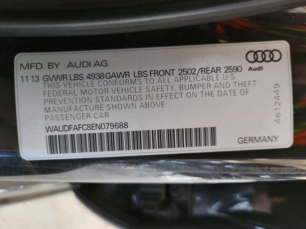 2014 Audi A6 Premium Plus Серый vin: WAUDFAFC8EN079688