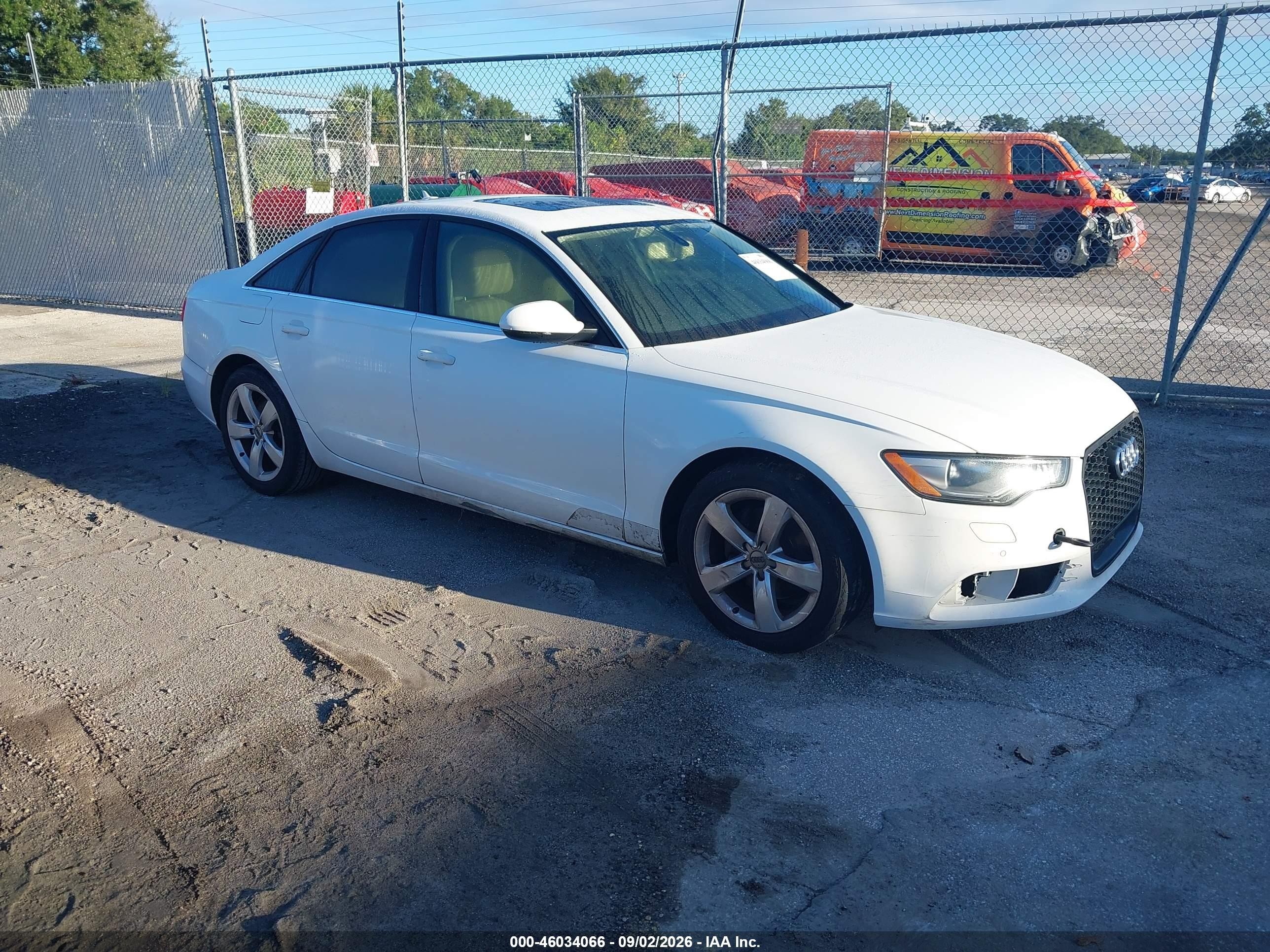 2012 Audi A6 2.0t Premium Белый vin: WAUDFAFC9CN127048