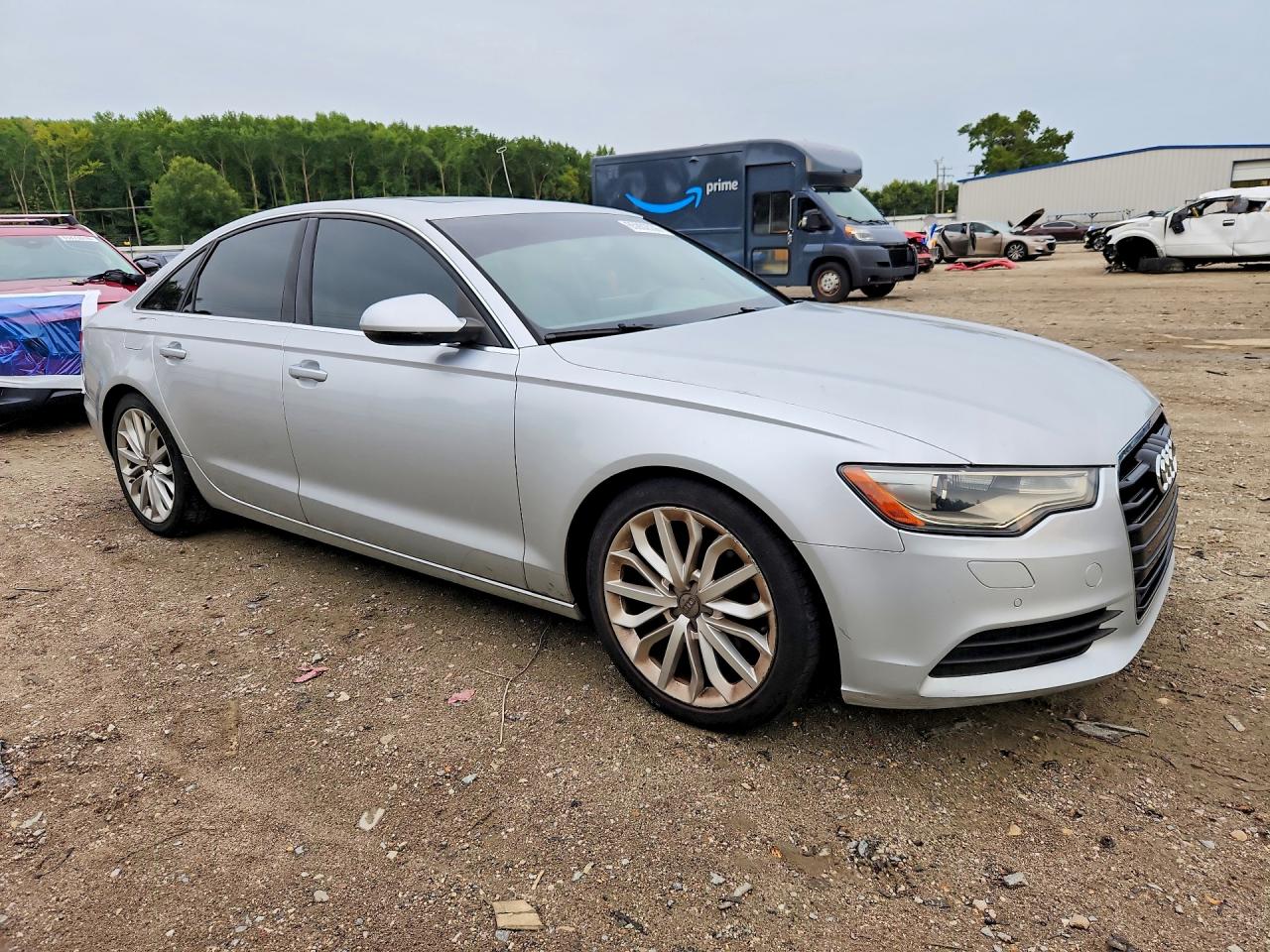2013 Audi A6 Premium Plus Silver vin: WAUDFAFC9DN030319