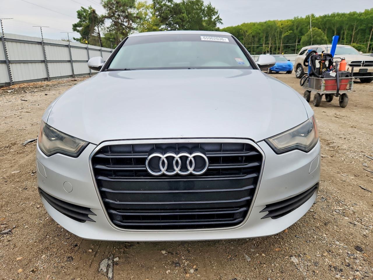 2013 Audi A6 Premium Plus Silver vin: WAUDFAFC9DN030319