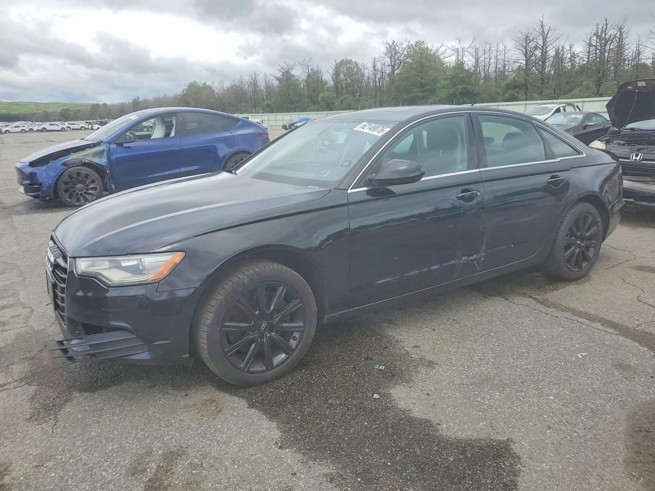 2014 Audi A6 Premium Plus Black vin: WAUDFAFC9EN067629