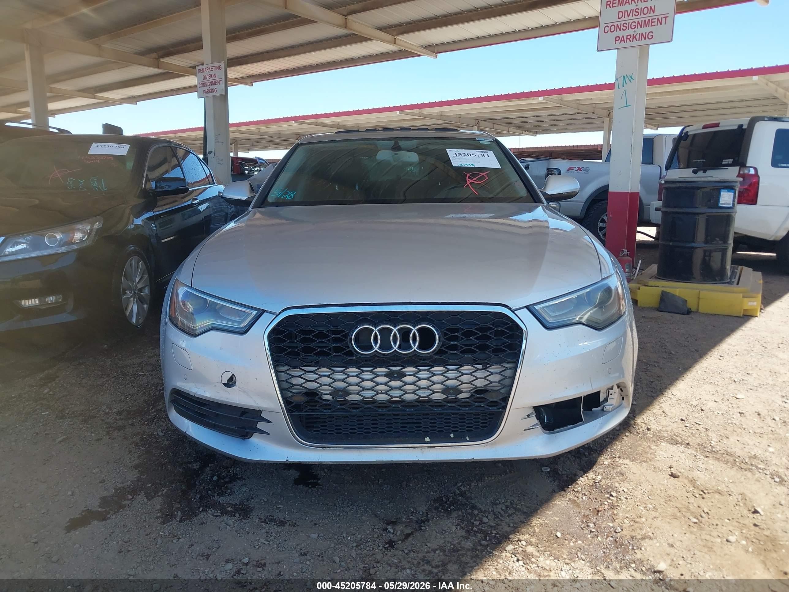 2014 Audi A6 2.0t Premium Silver vin: WAUDFAFCXEN027849
