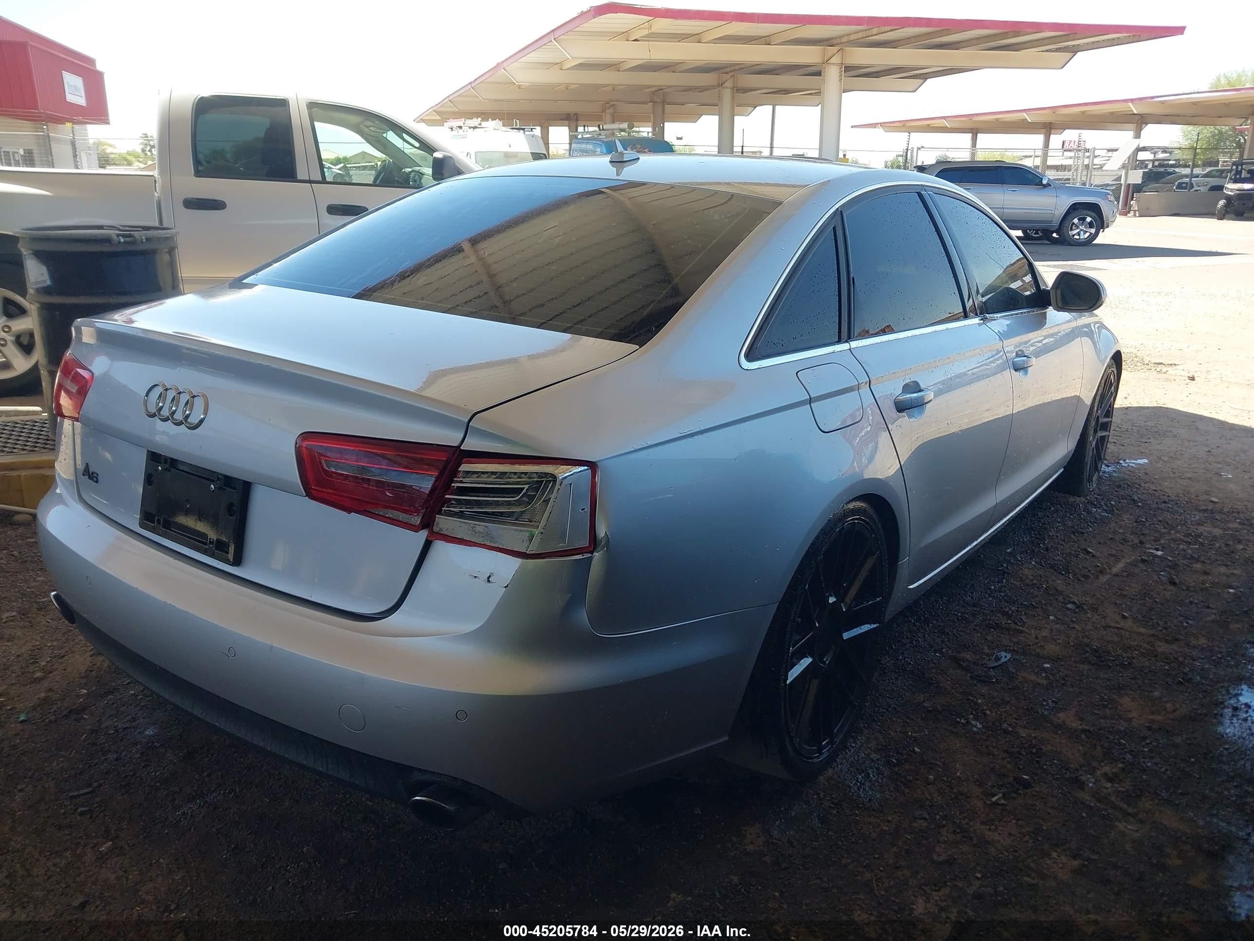 2014 Audi A6 2.0t Premium Silver vin: WAUDFAFCXEN027849