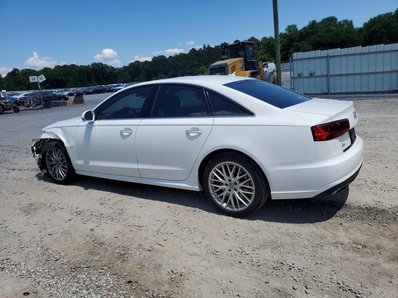 2016 Audi A6 Premium Plus White vin: WAUDFAFCXGN107011