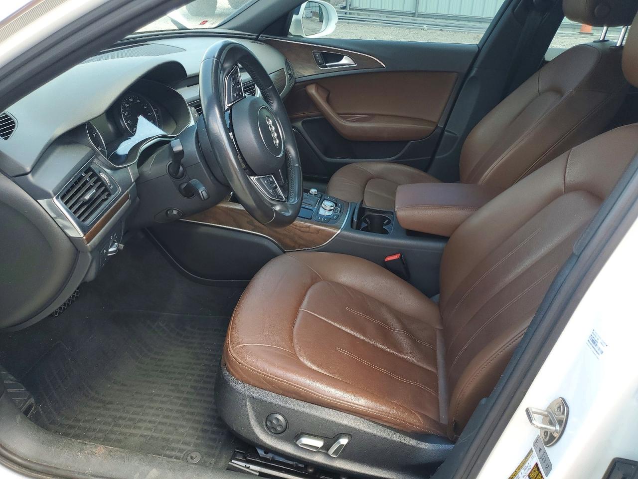 2016 Audi A6 Premium Plus White vin: WAUDFAFCXGN107011