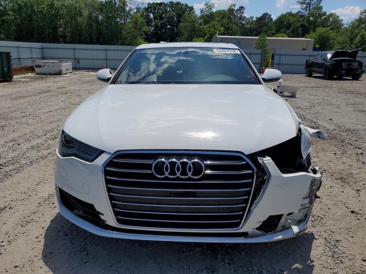 2016 Audi A6 Premium Plus White vin: WAUDFAFCXGN107011