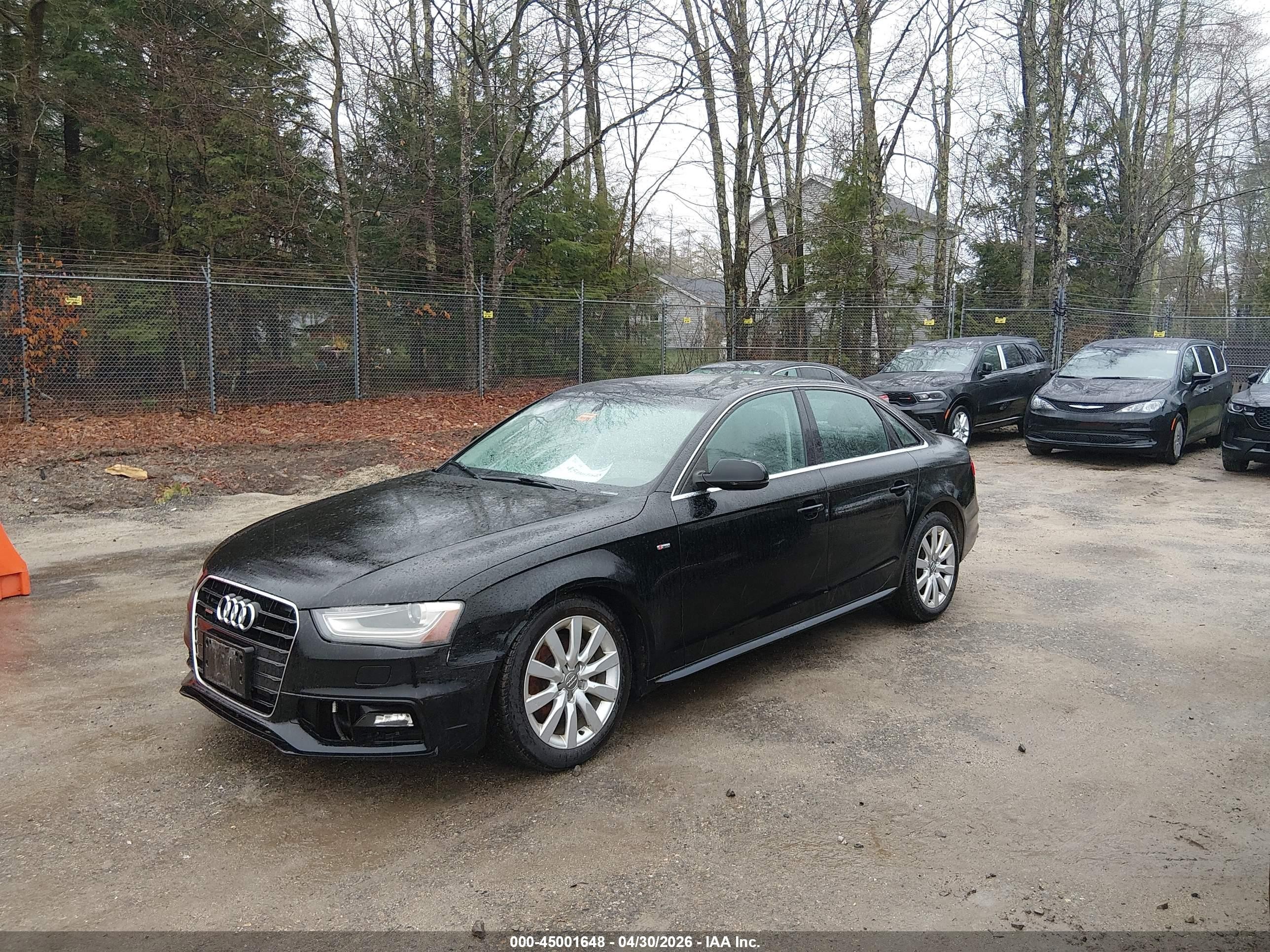 2015 Audi A4 2.0t Premium Black vin: WAUDFAFL1FN012495