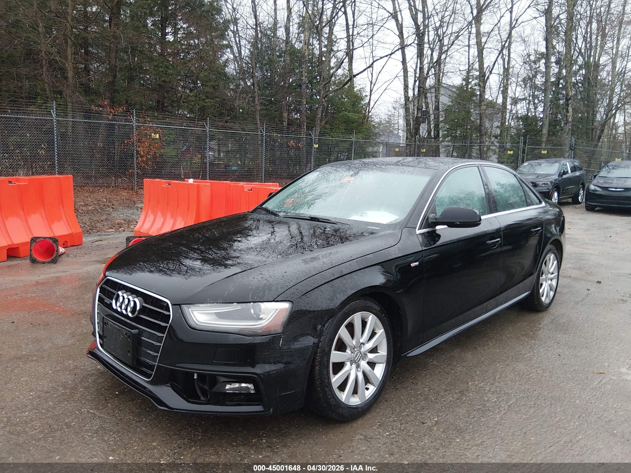 2015 Audi A4 2.0t Premium Black vin: WAUDFAFL1FN012495