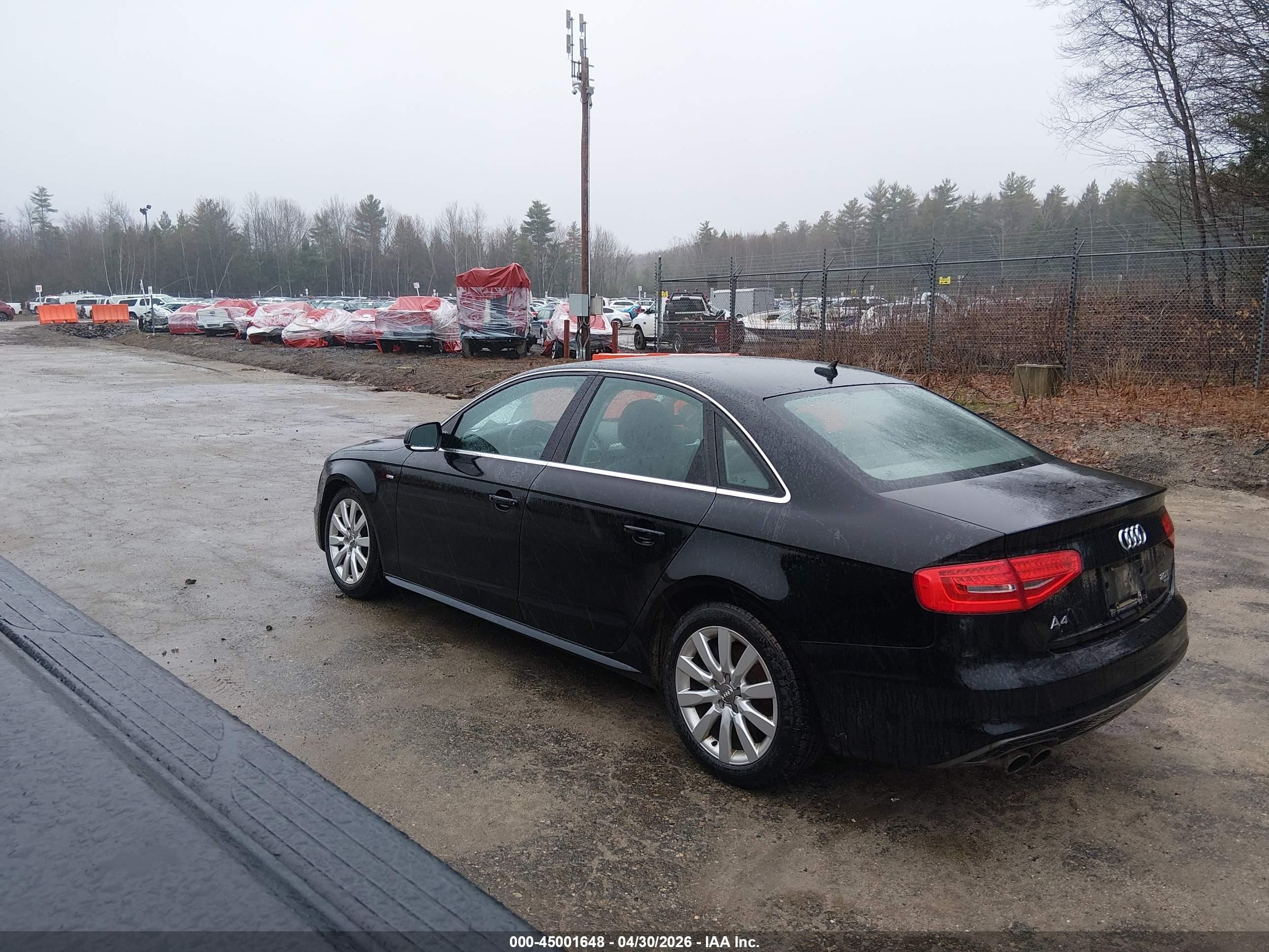 2015 Audi A4 2.0t Premium Black vin: WAUDFAFL1FN012495
