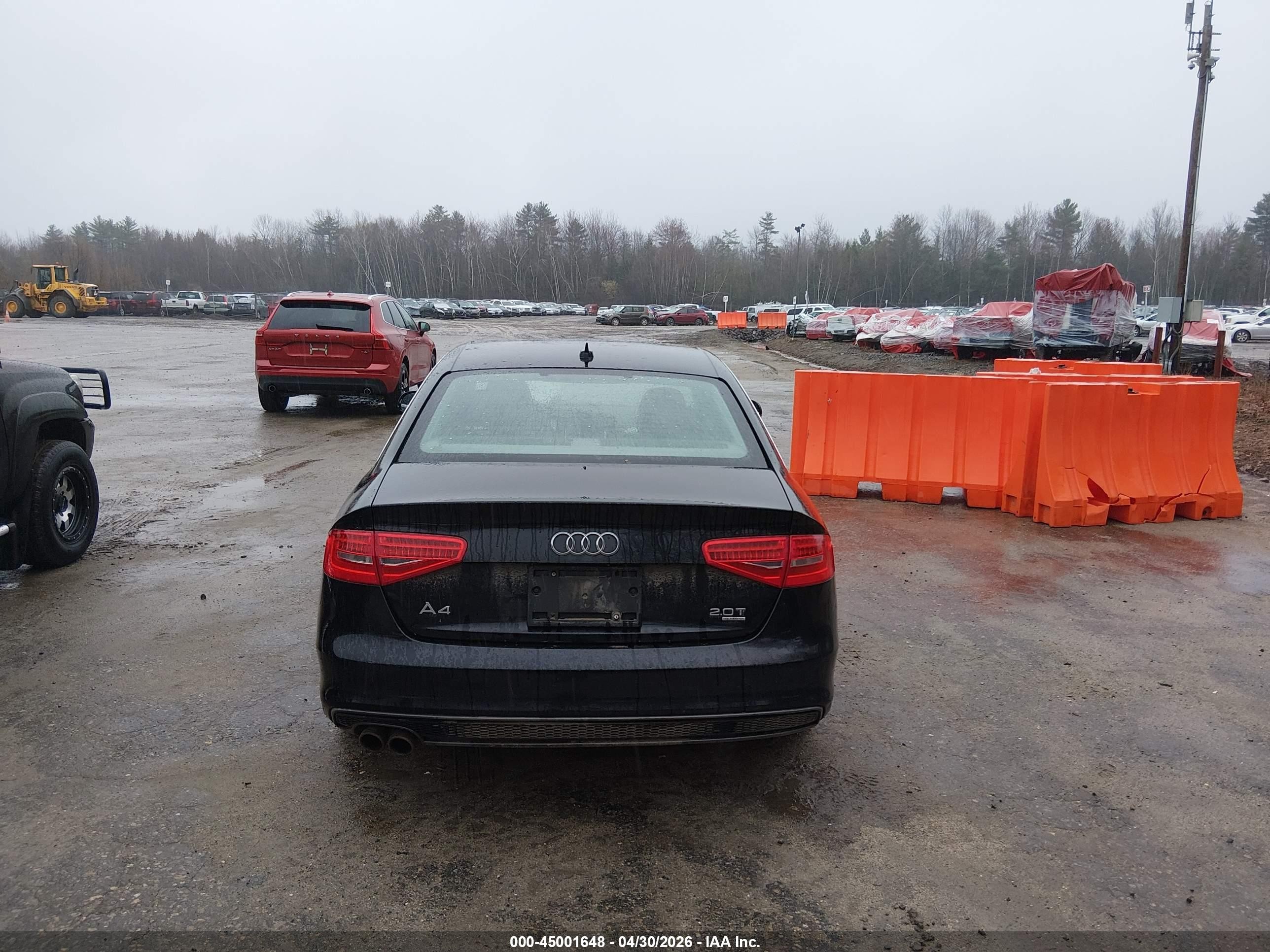 2015 Audi A4 2.0t Premium Black vin: WAUDFAFL1FN012495