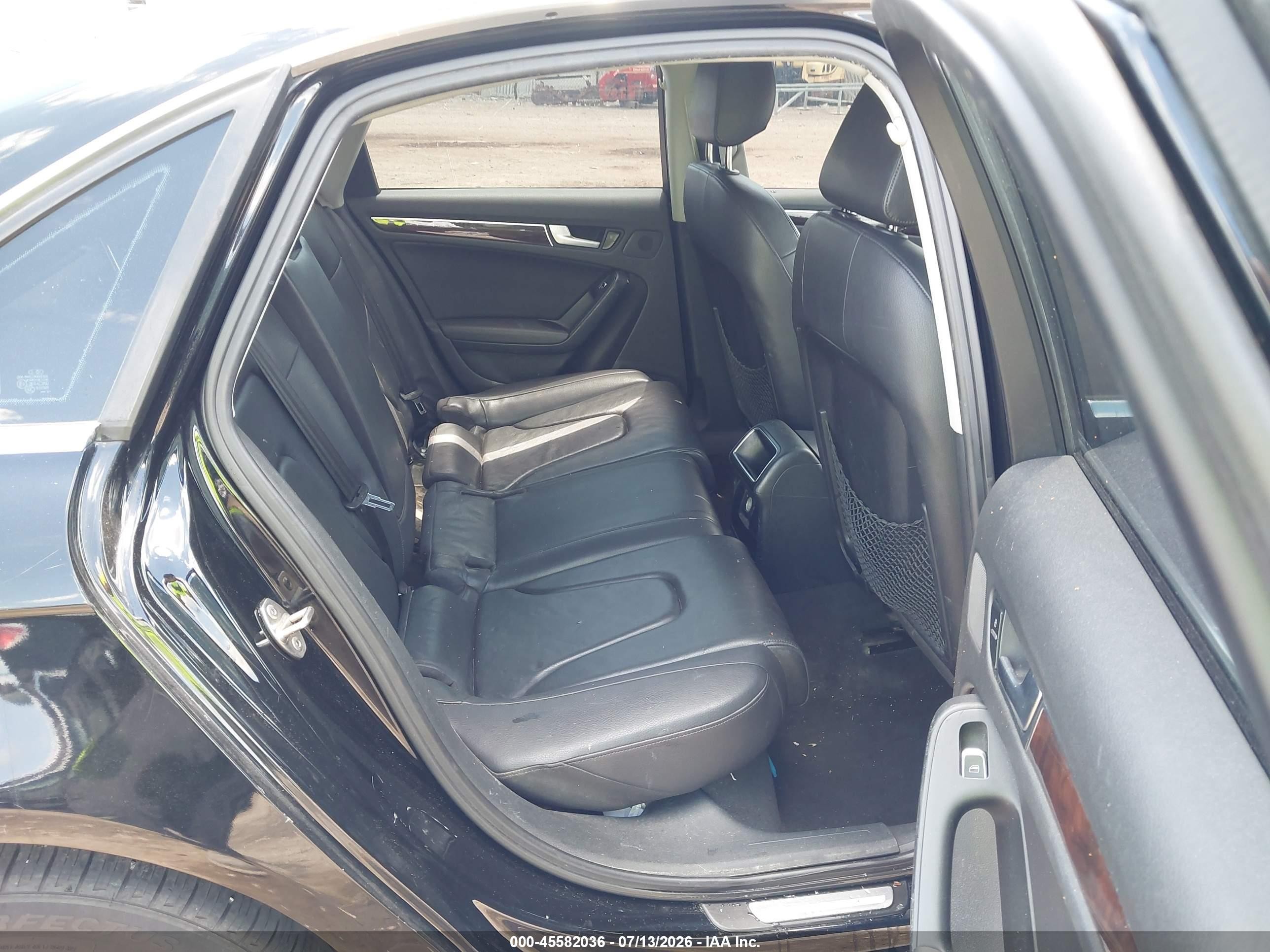 2013 Audi A4 2.0t Premium Black vin: WAUDFAFL3DN049366