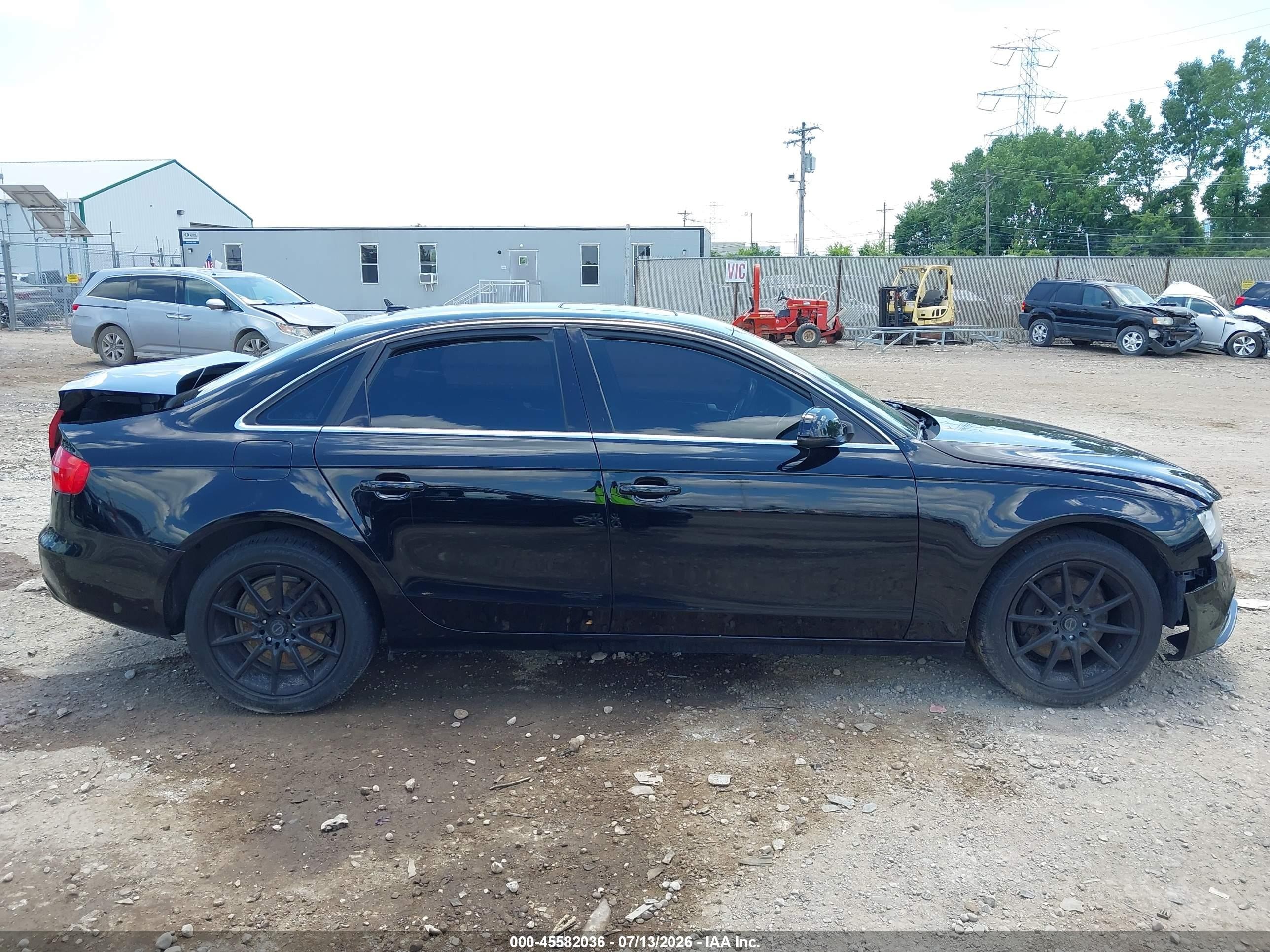 2013 Audi A4 2.0t Premium Black vin: WAUDFAFL3DN049366