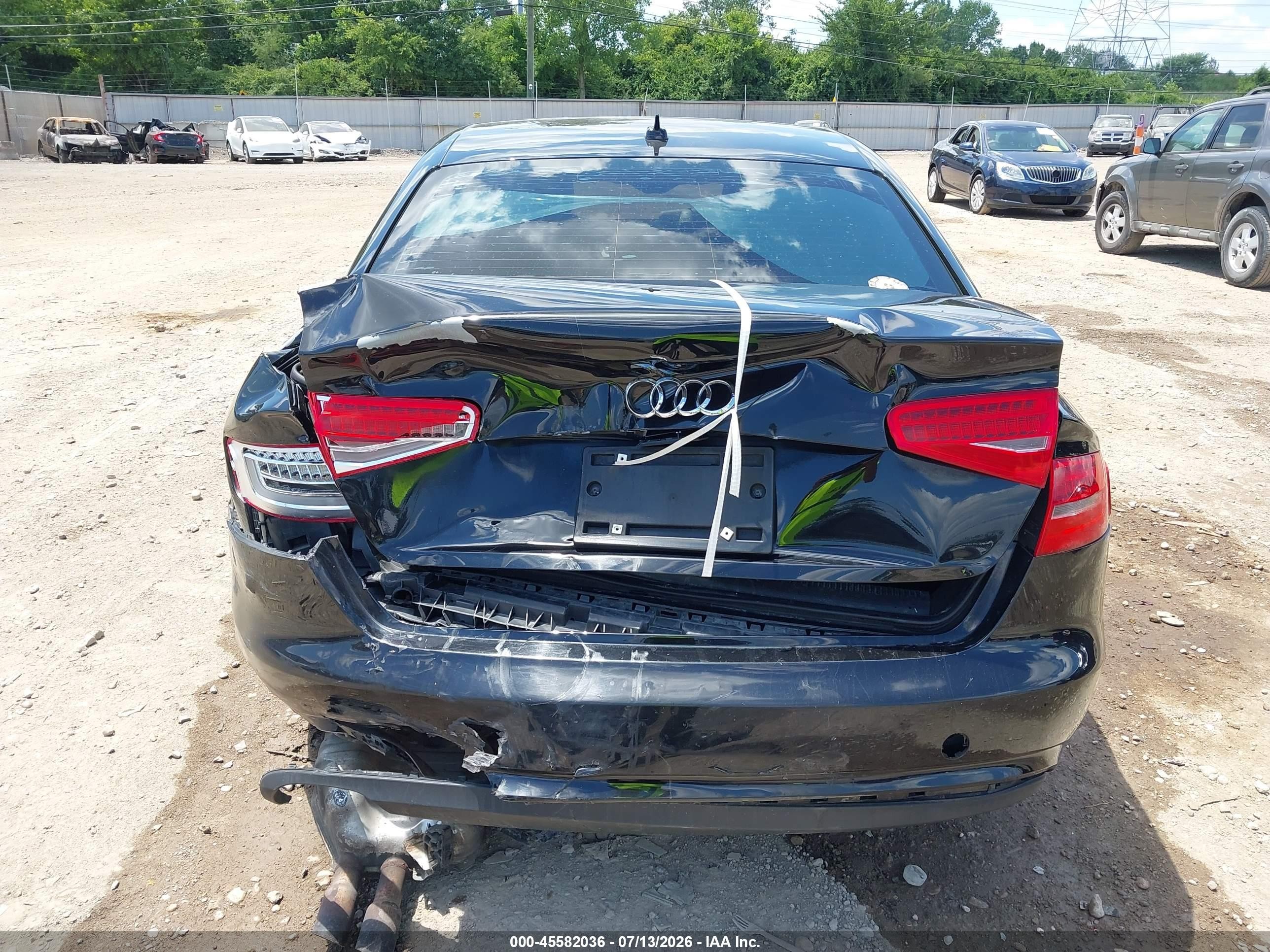 2013 Audi A4 2.0t Premium Black vin: WAUDFAFL3DN049366