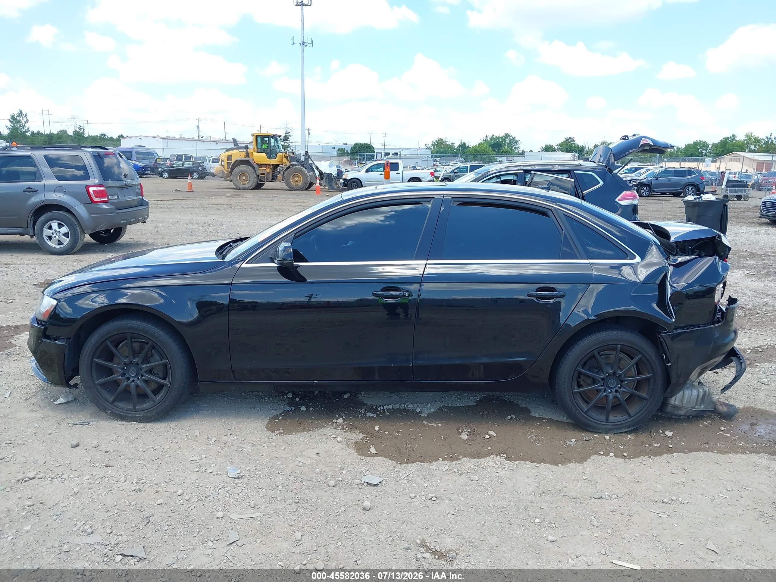 2013 Audi A4 2.0t Premium Black vin: WAUDFAFL3DN049366