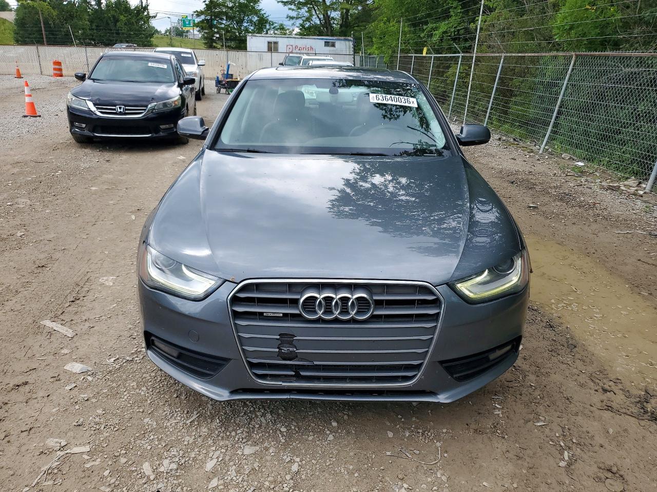 2013 Audi A4 Premium Charcoal vin: WAUDFAFL4DN042121