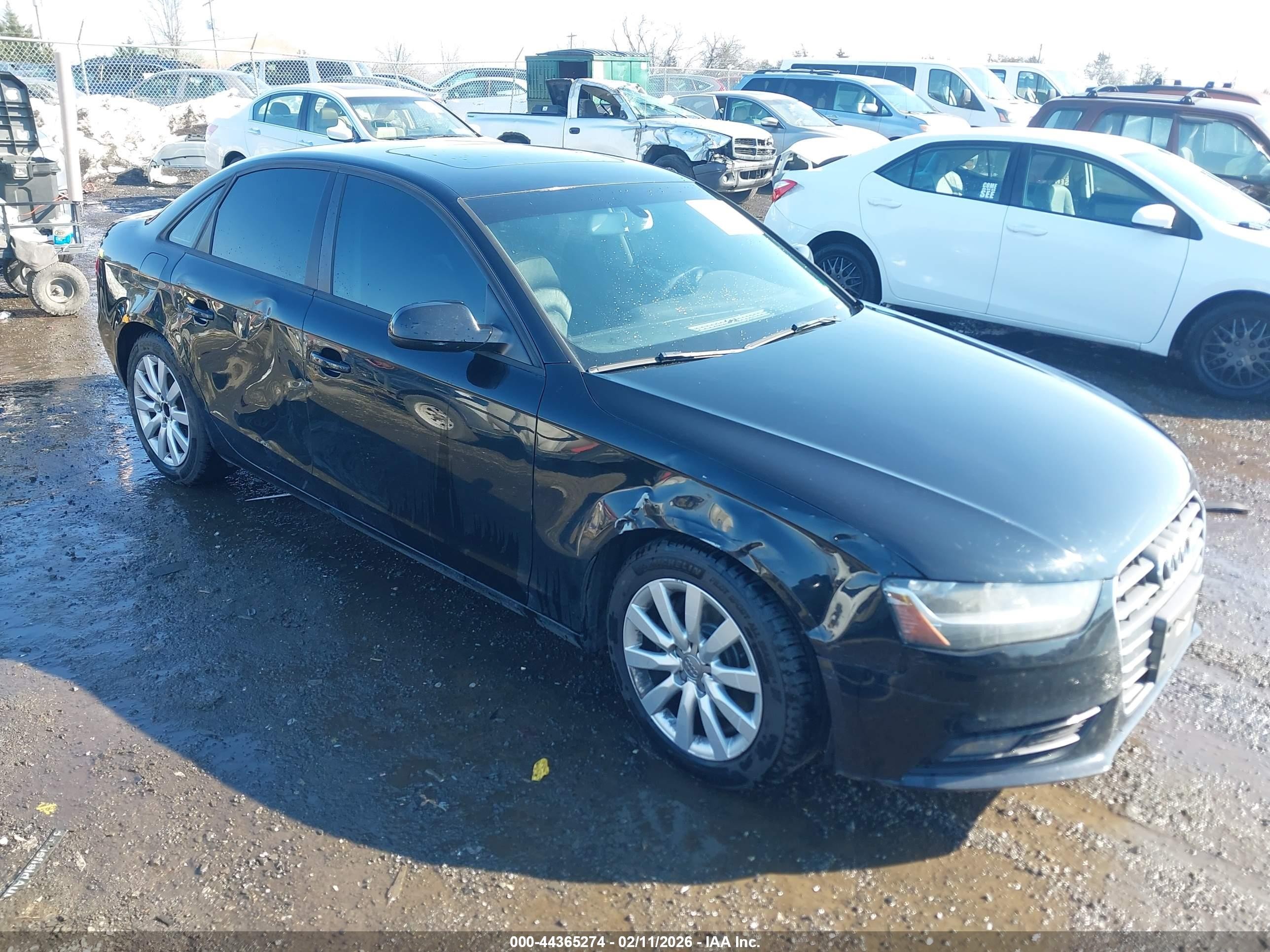 2013 Audi A4 2.0t Premium Black vin: WAUDFAFL5DN024114