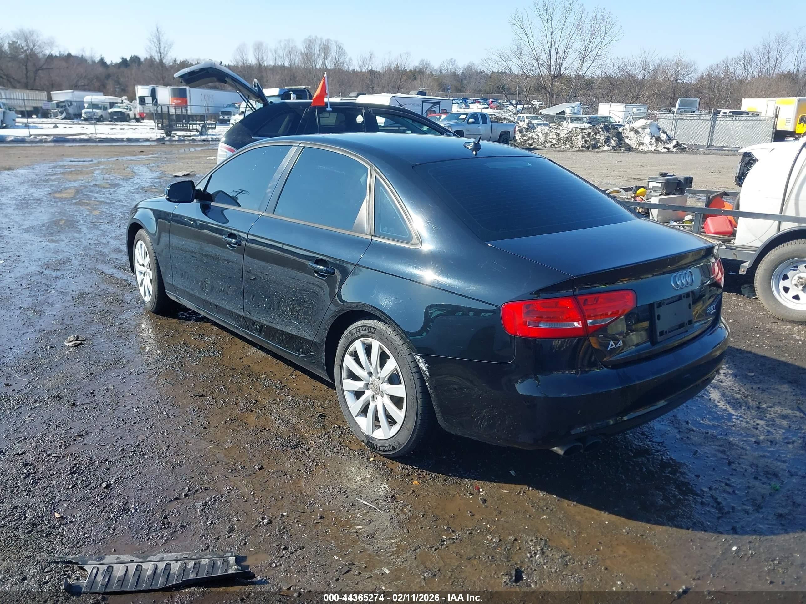 2013 Audi A4 2.0t Premium Black vin: WAUDFAFL5DN024114