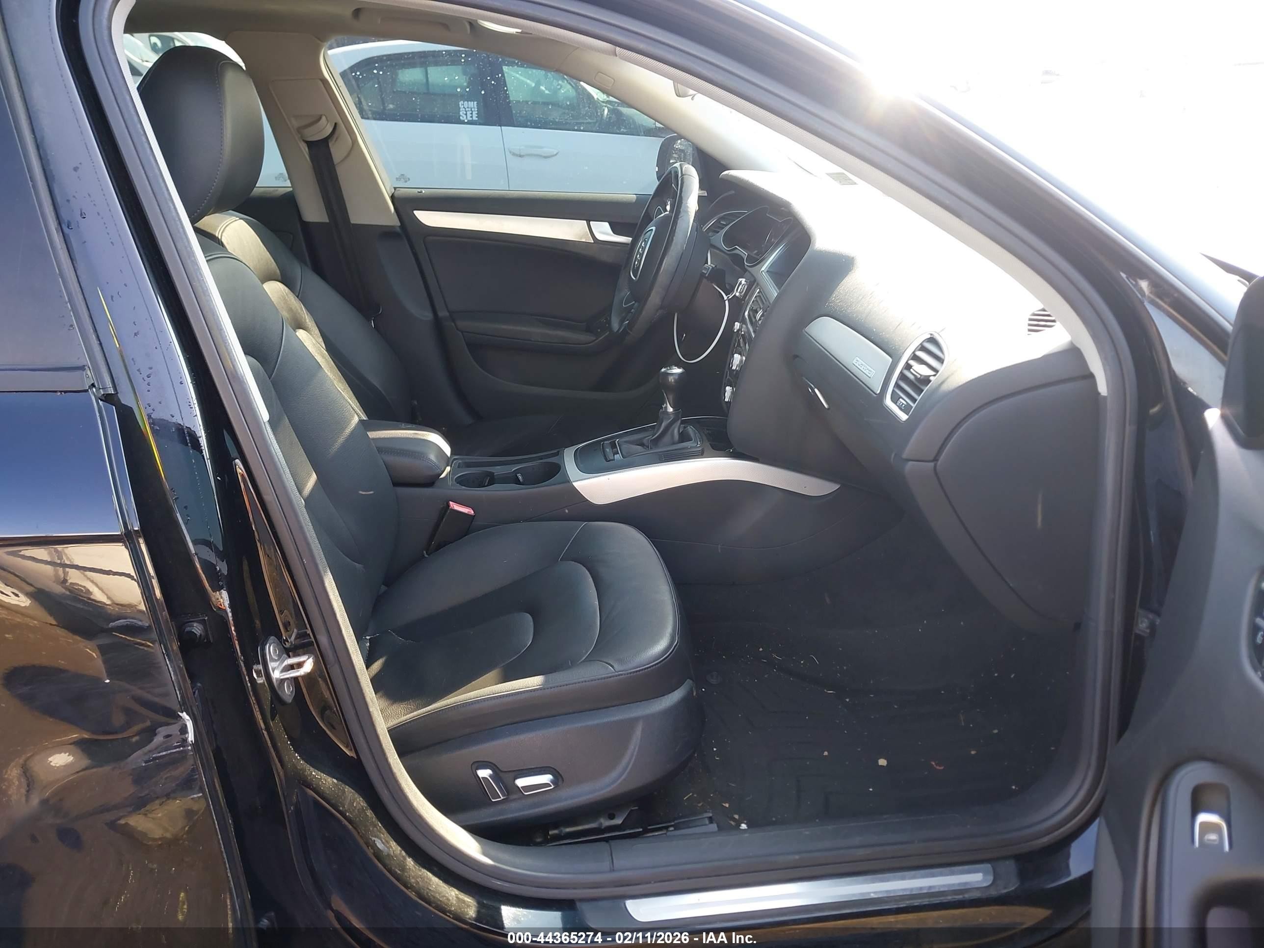 2013 Audi A4 2.0t Premium Black vin: WAUDFAFL5DN024114