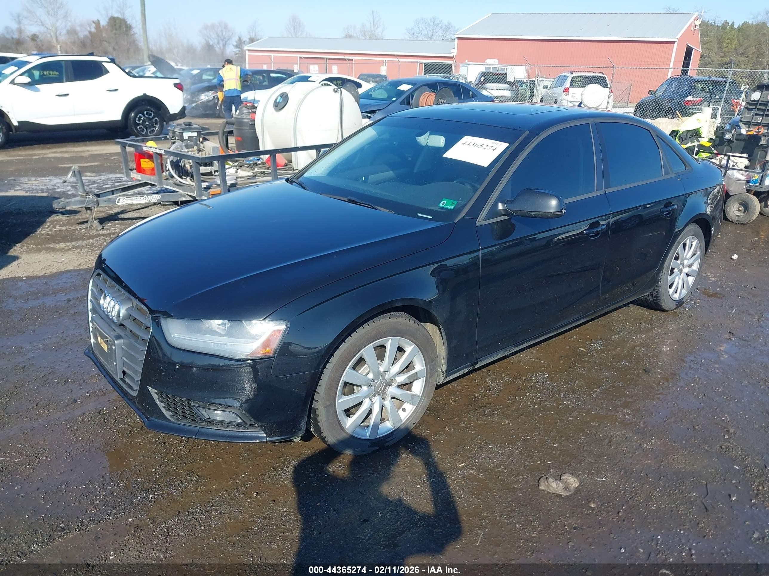 2013 Audi A4 2.0t Premium Black vin: WAUDFAFL5DN024114