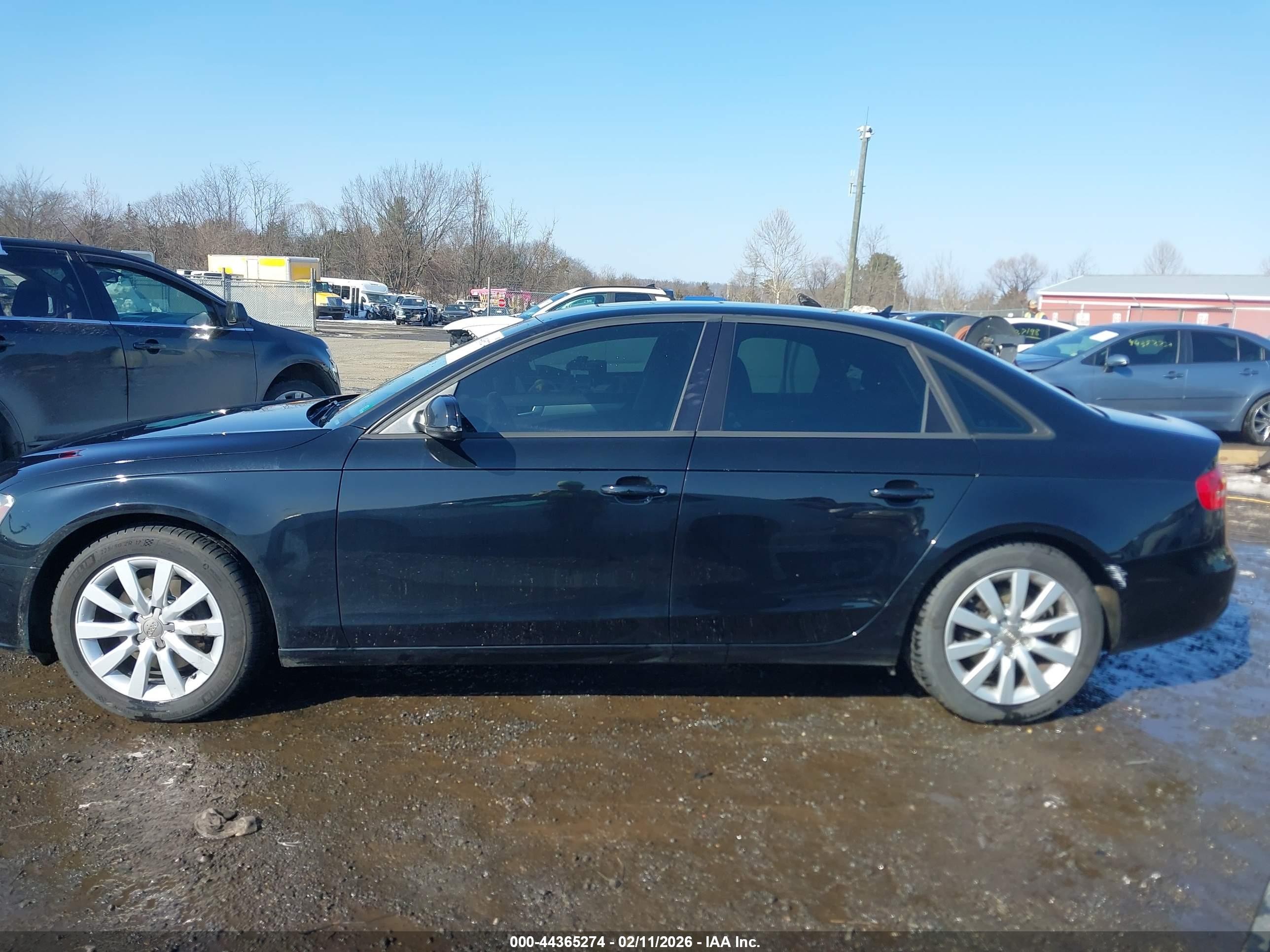 2013 Audi A4 2.0t Premium Black vin: WAUDFAFL5DN024114