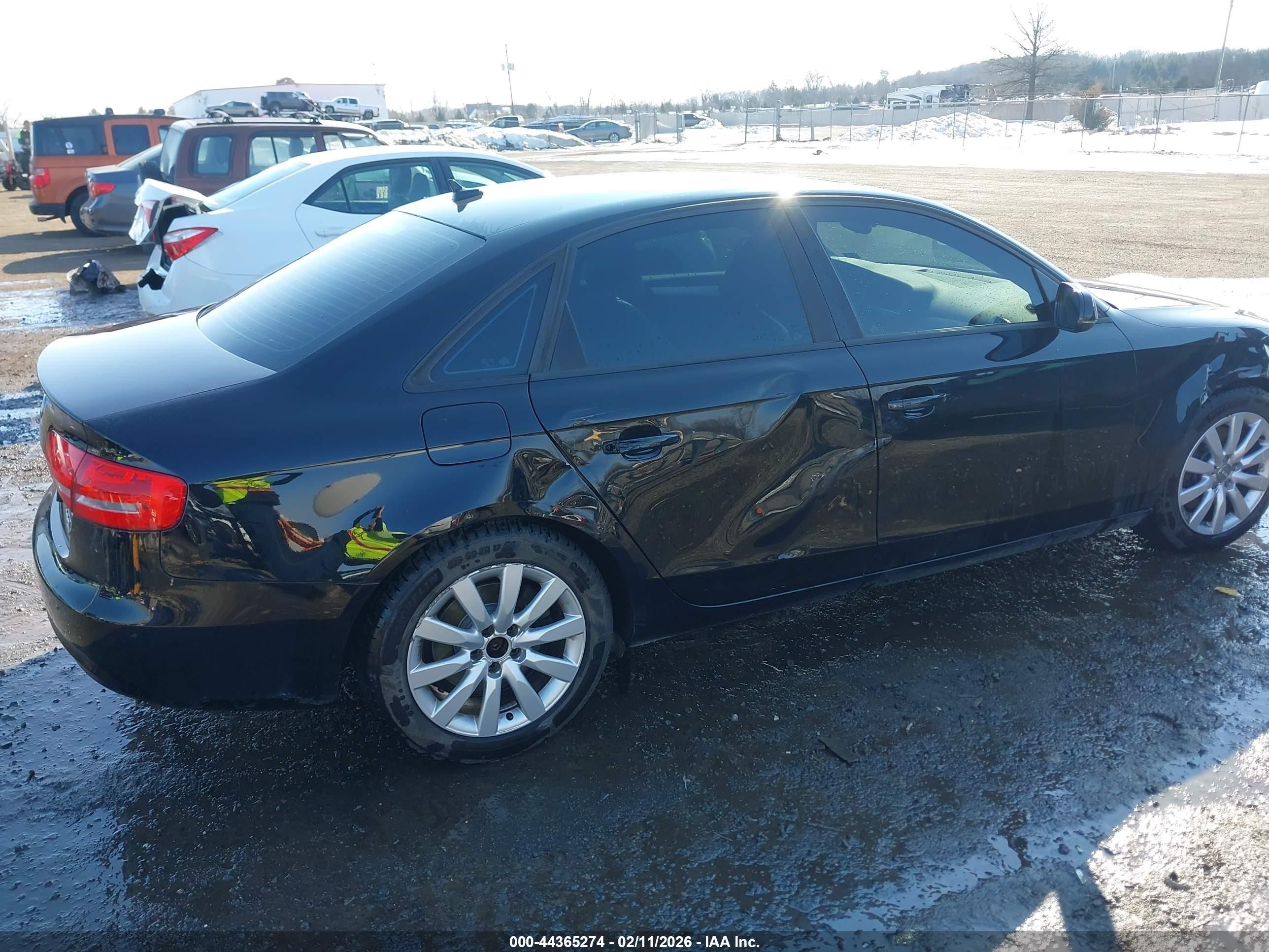 2013 Audi A4 2.0t Premium Black vin: WAUDFAFL5DN024114