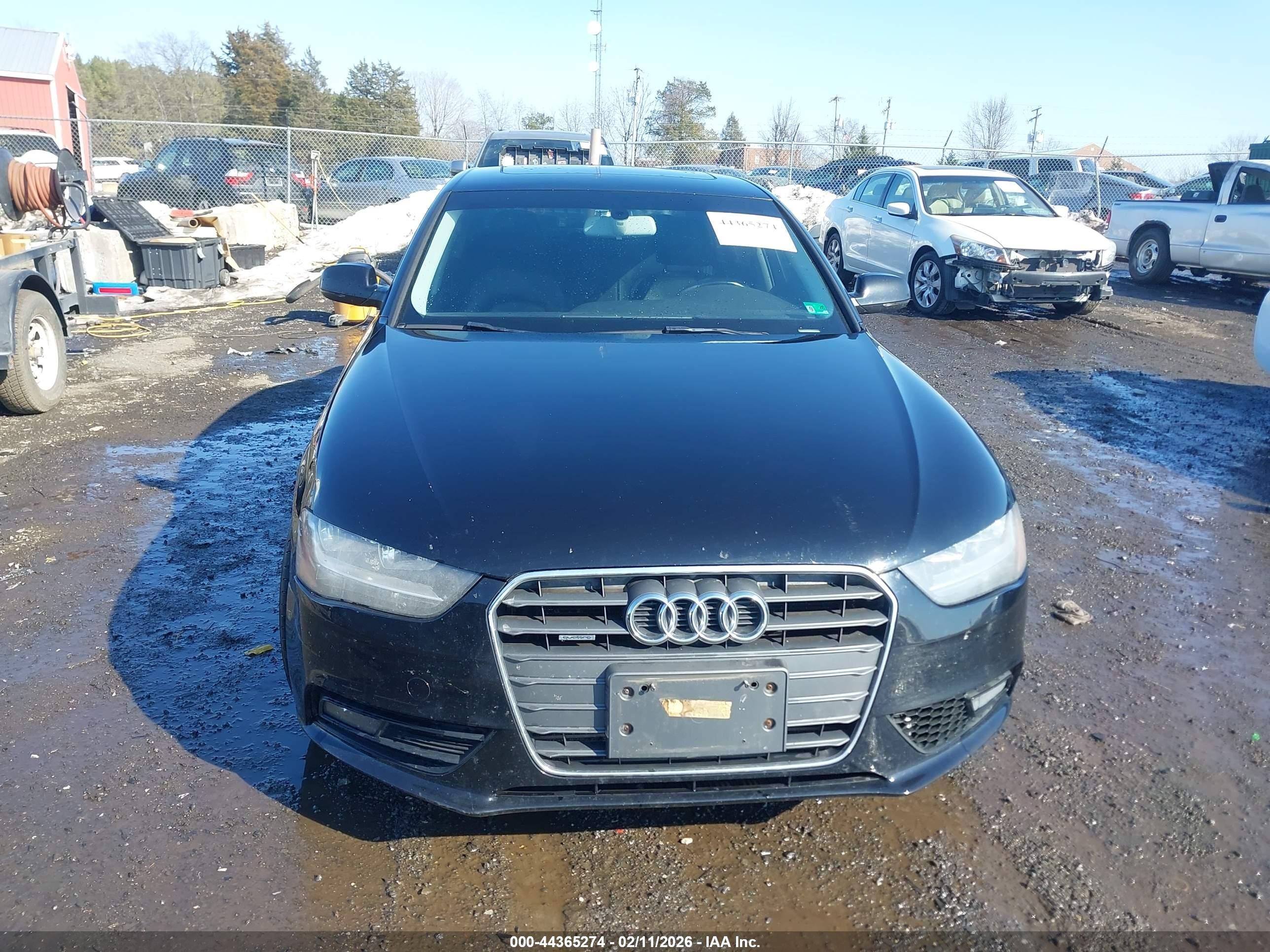 2013 Audi A4 2.0t Premium Black vin: WAUDFAFL5DN024114