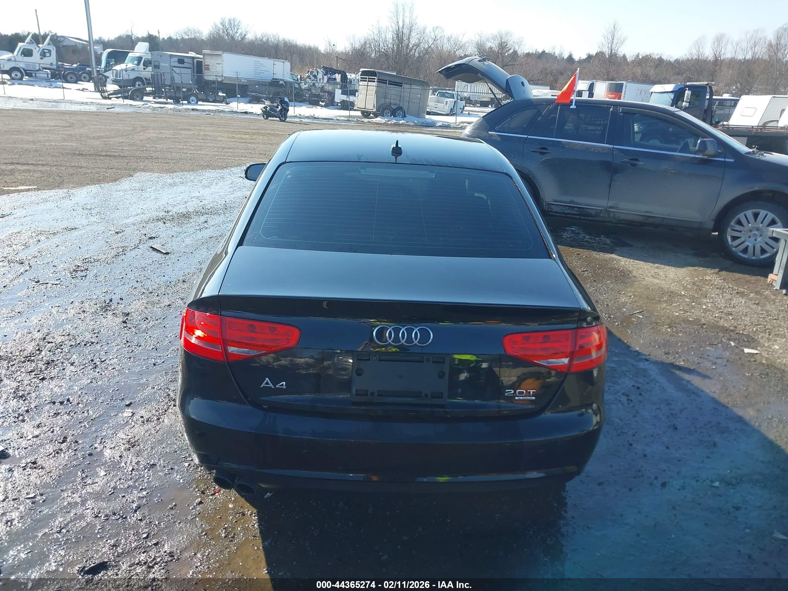 2013 Audi A4 2.0t Premium Black vin: WAUDFAFL5DN024114