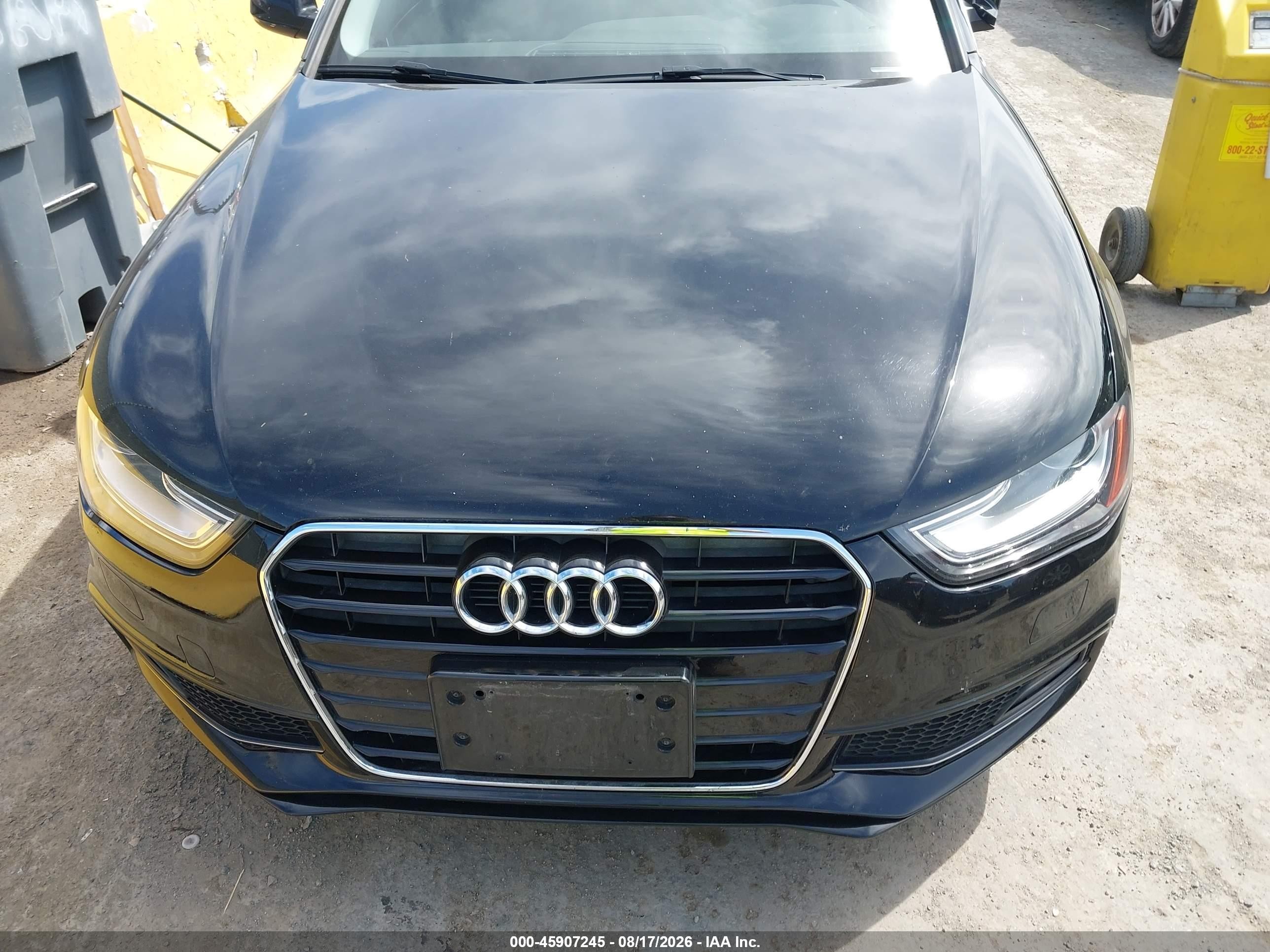 2014 Audi A4 2.0t Premium Black vin: WAUDFAFL8EN037604