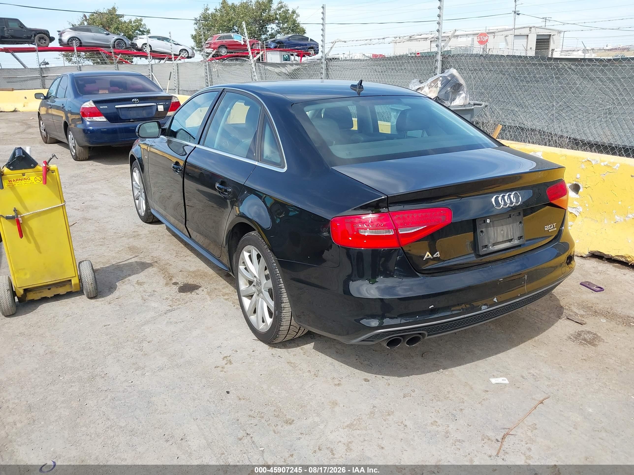 2014 Audi A4 2.0t Premium Black vin: WAUDFAFL8EN037604