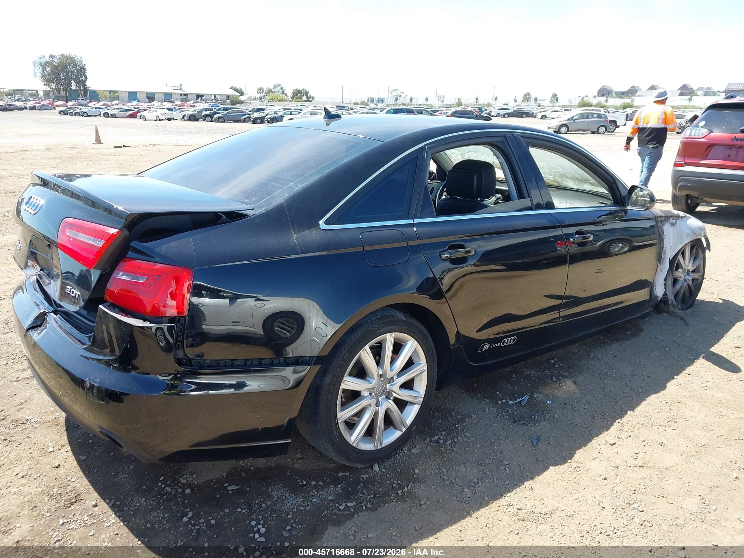 2012 Audi A6 2.0t Premium Plus Black vin: WAUDFBFC7CN074422