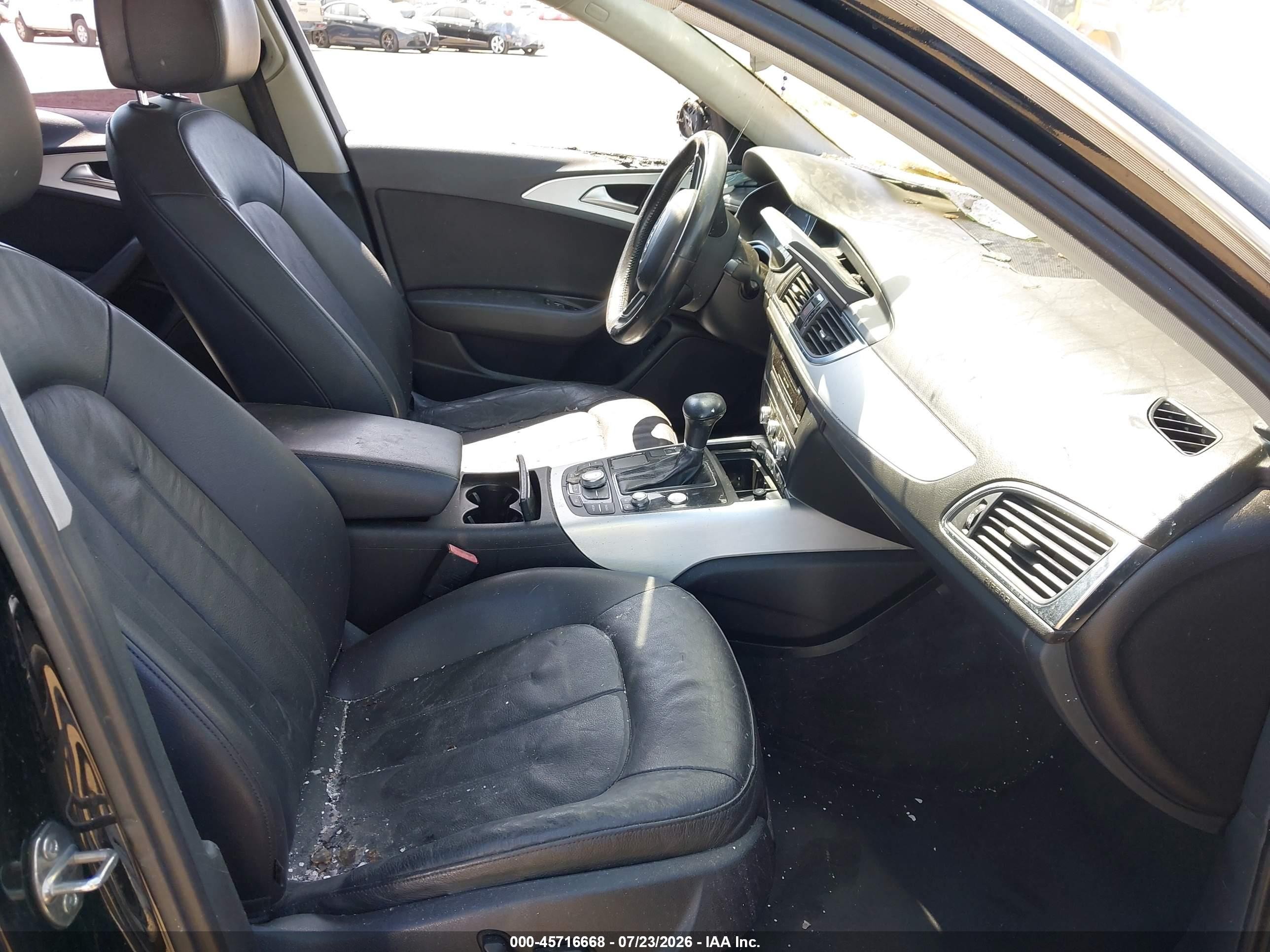 2012 Audi A6 2.0t Premium Plus Black vin: WAUDFBFC7CN074422