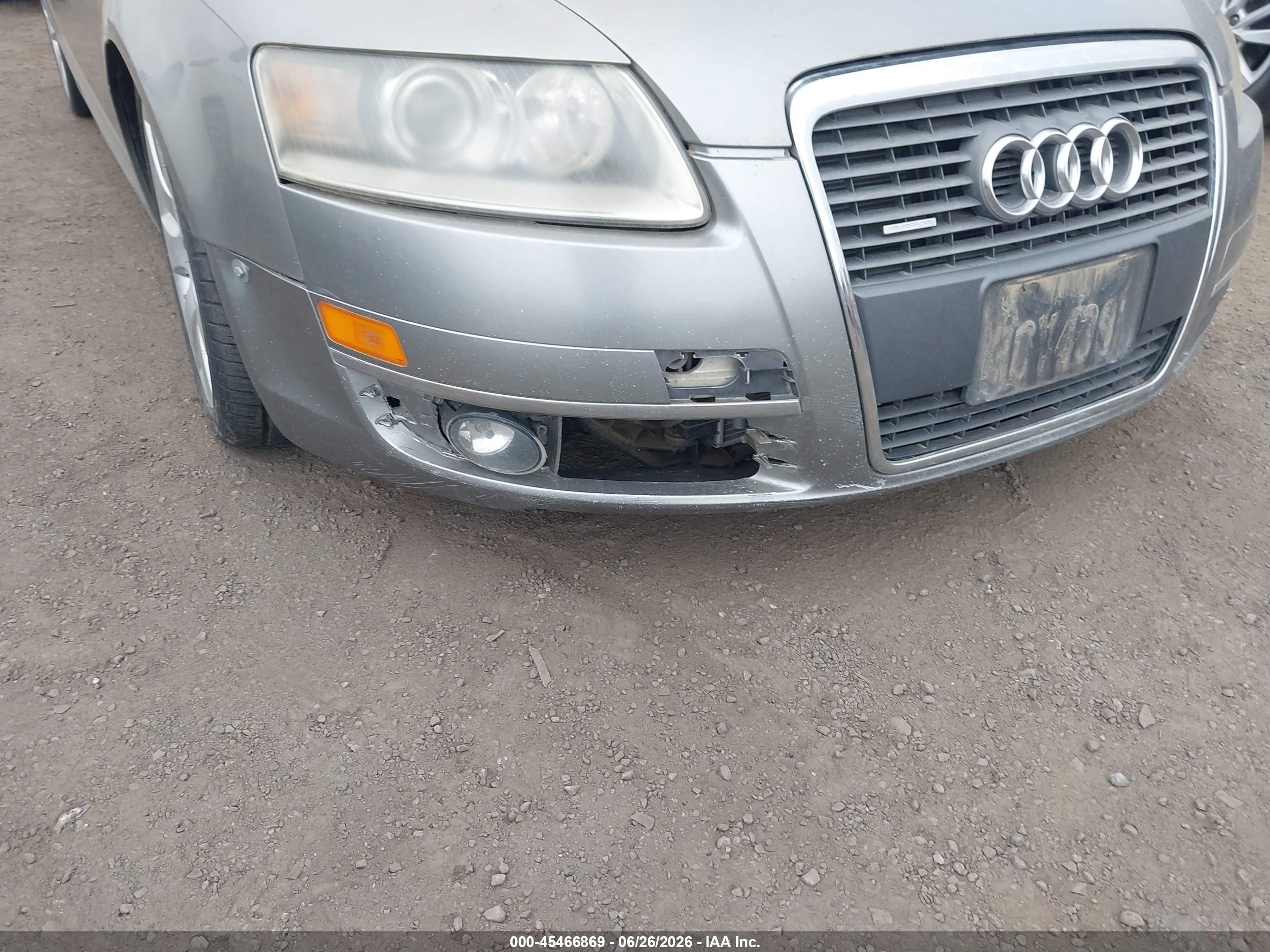 2006 Audi A6 3.2 Silver vin: WAUDG74F16N024904